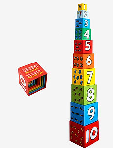 Pippi Stacking Cubes - lære leg - multiple color