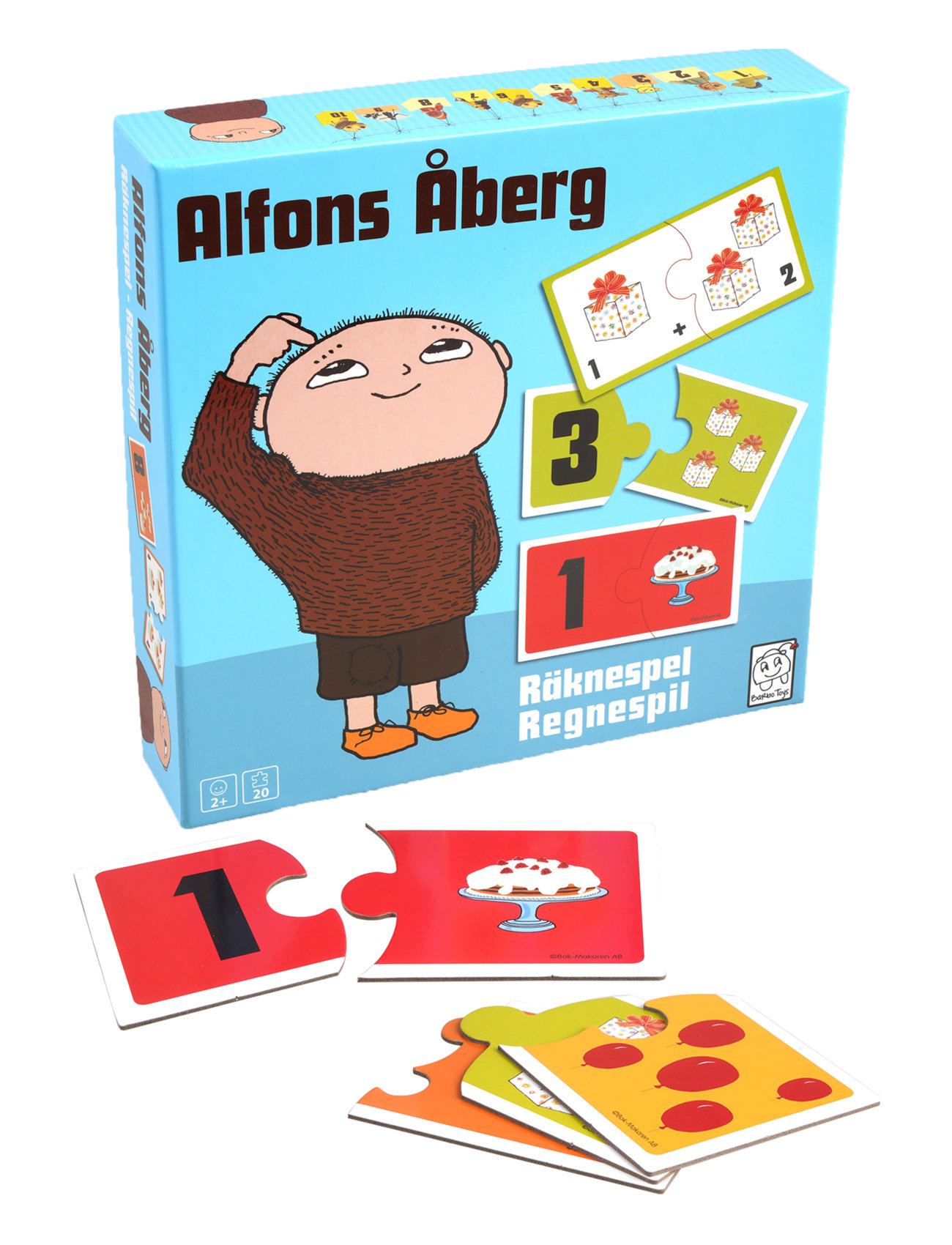 Alfons Åberg - Learning Game - Fun With Math Toys Puzzles And Games Games Educational Games Multi/patterned Alfons Åberg