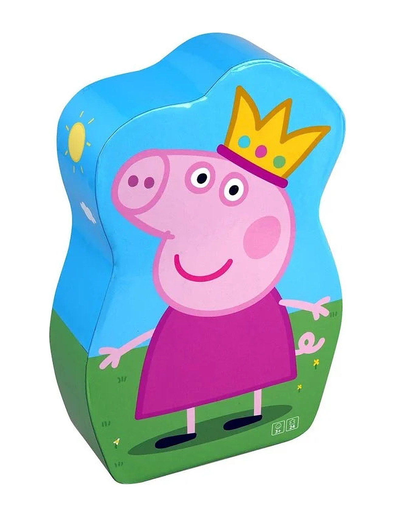 Peppa Pig Shaped Puzzle Princess Toys Puzzles And Games Puzzles Classic Puzzles Multi/patterned Gurli Gris