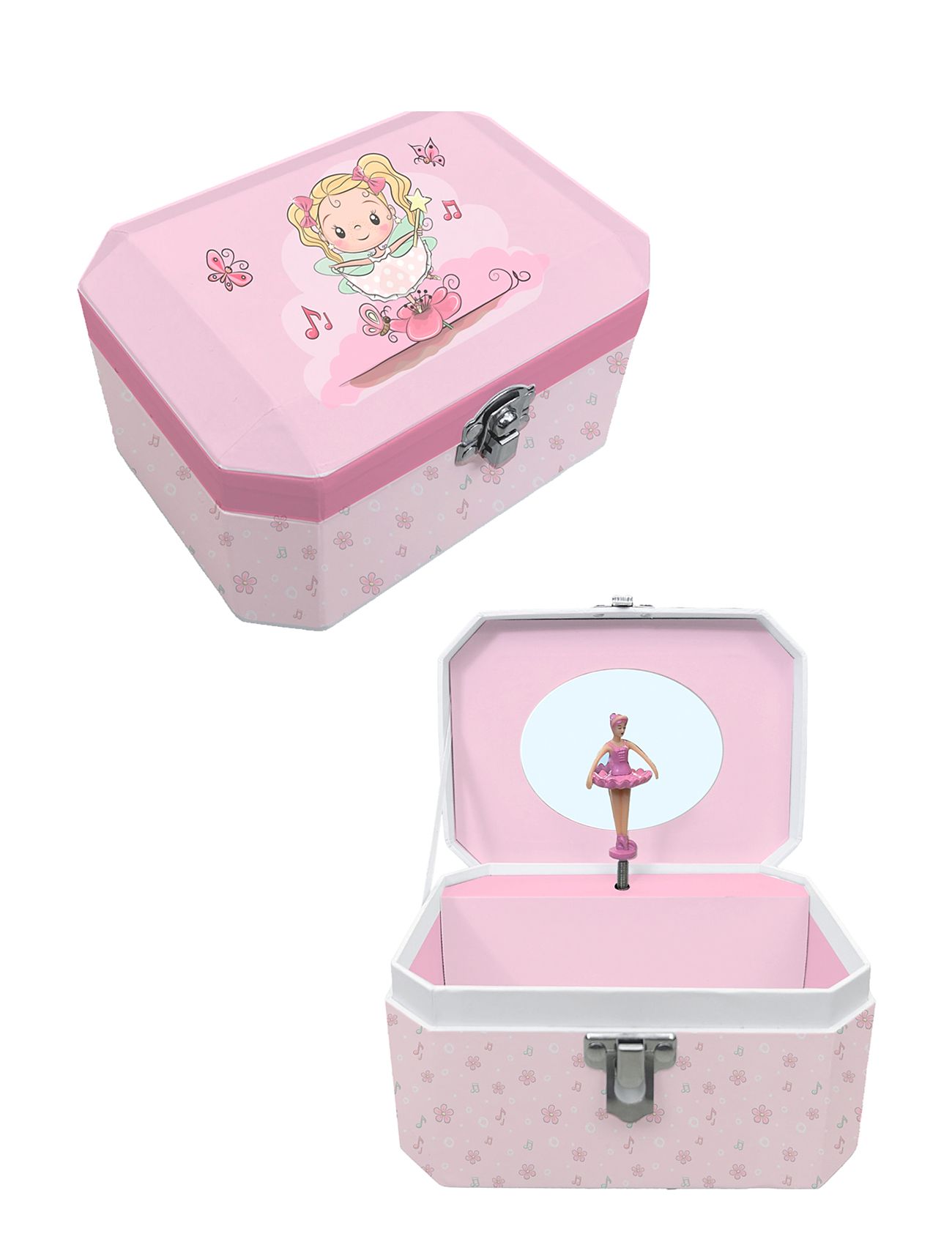 Lillie And Ellie - Music Box - Princess Accessories Kids Jewellery Jewellery Boxes Pink Barbo Toys