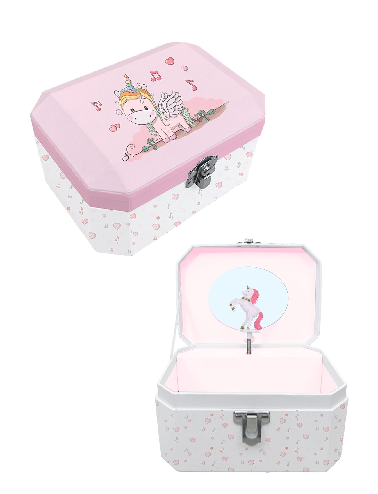 Lillie And Ellie - Music Box - Unicorn Accessories Kids Jewellery Jewellery Boxes Multi/patterned Barbo Toys