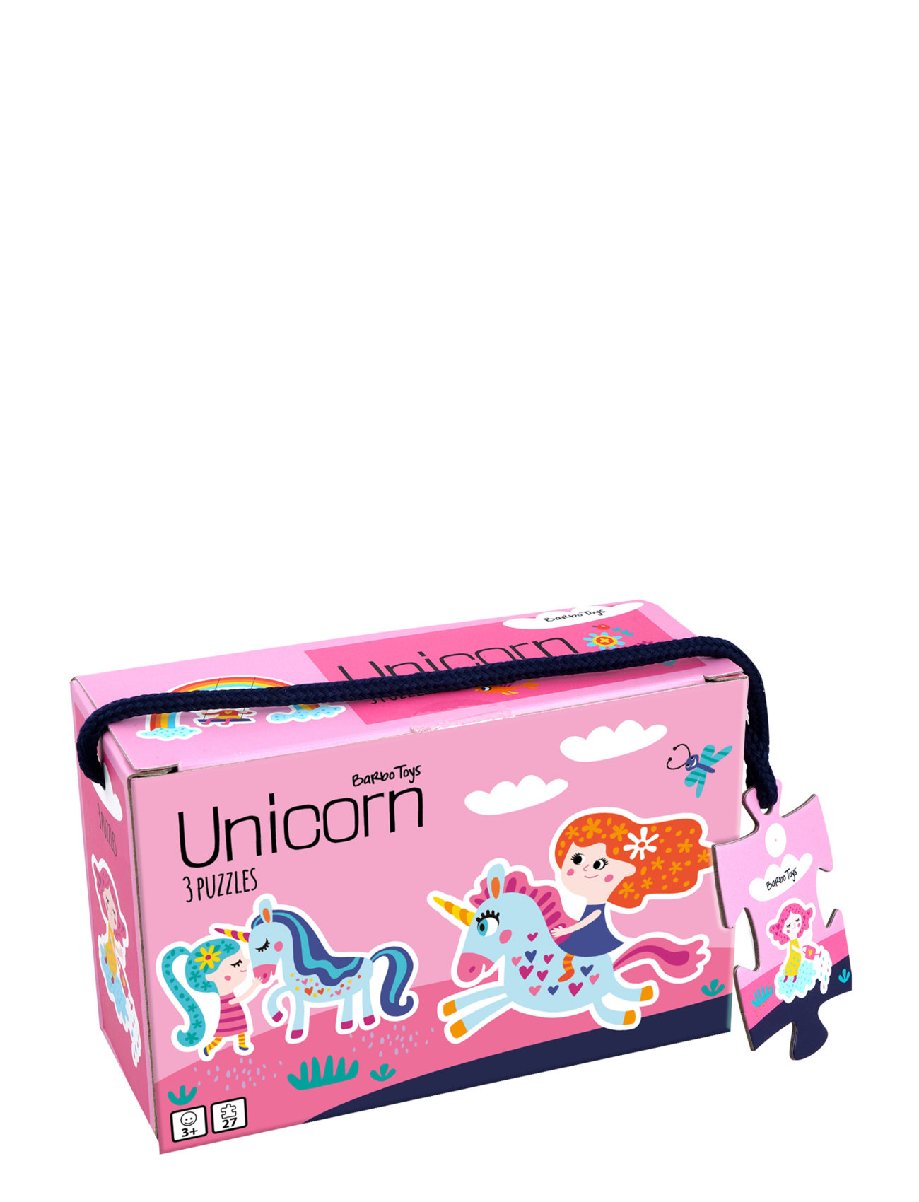 Little Bright S - 3 Puzzle - Unicorns Toys Puzzles And Games Puzzles Multi/patterned Einhorn