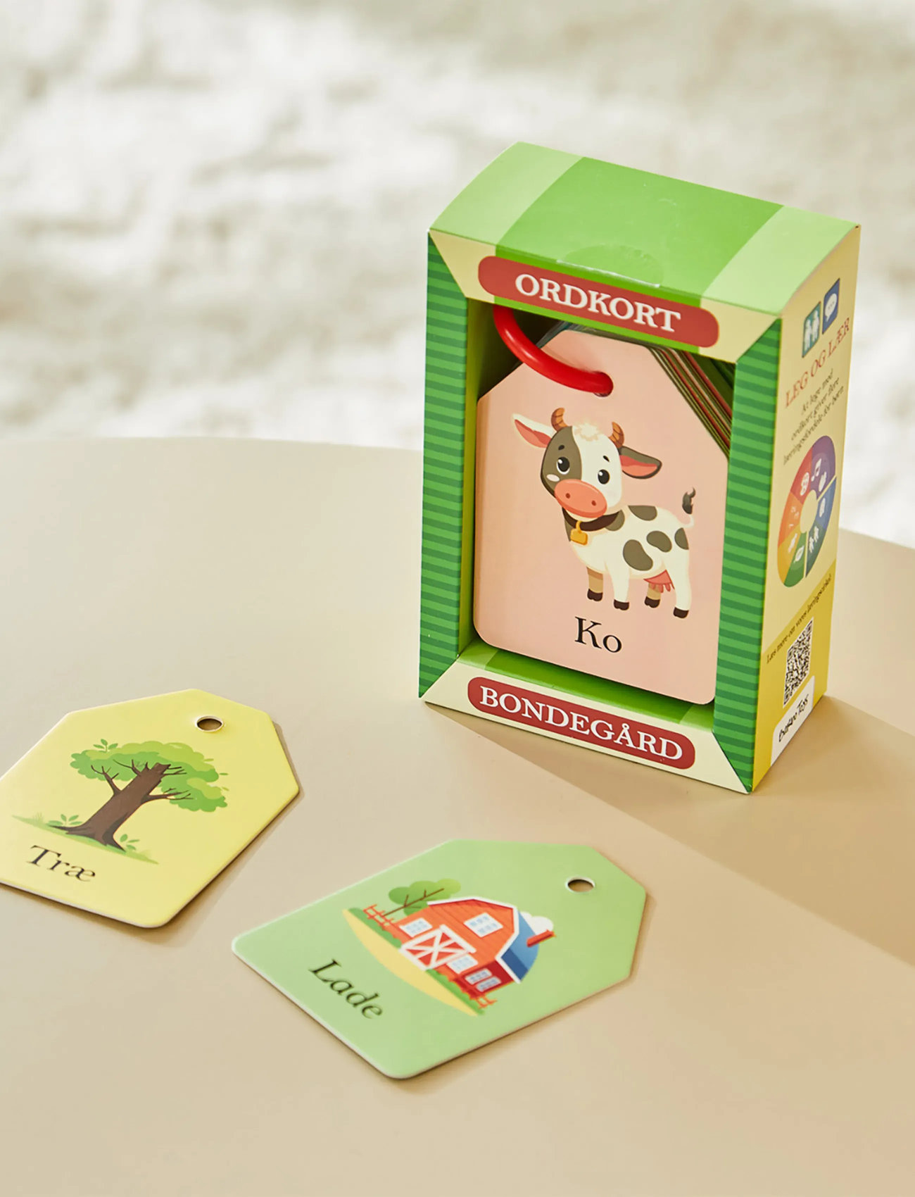 Barbo Legetøj Ordkort - På Bondegården (Dk), One Size, Multi/patterned, Babybøger > Pædagogiske Bøger, Børn