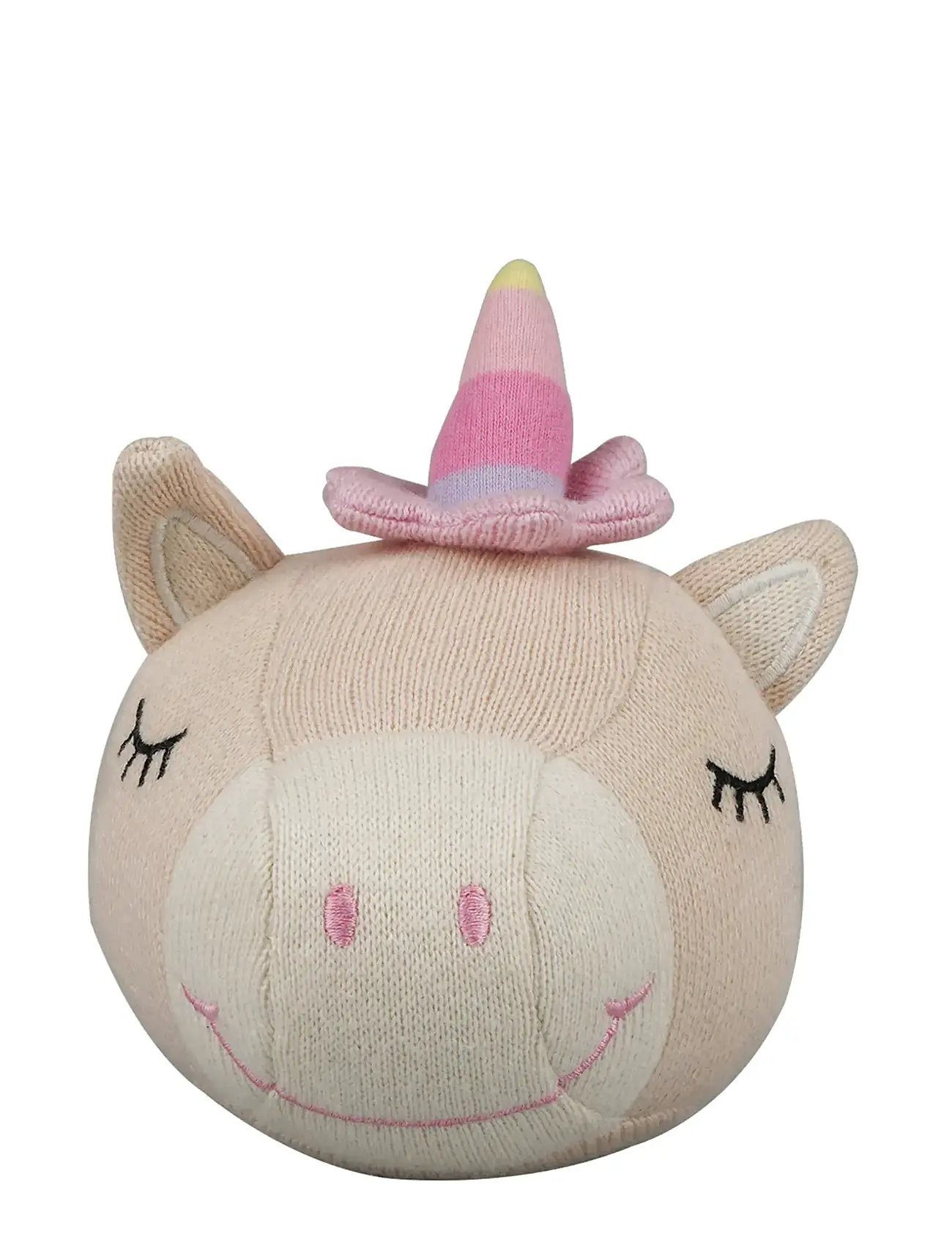 BARBO Spielzeug Strick Balls With A Bell - Unicorn Pink - One Size - Kinder