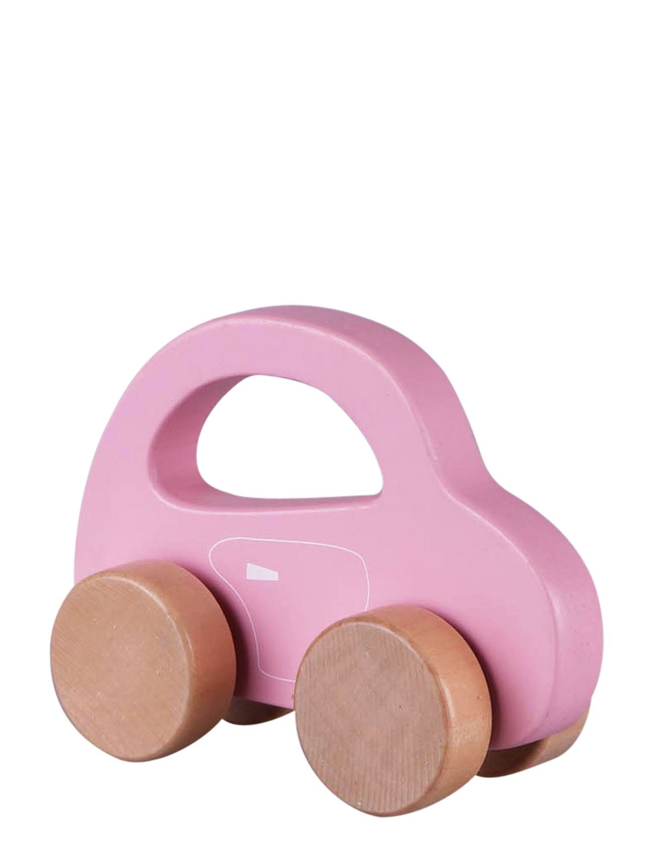 Small Wooden Car - Rose Toys Baby Toys Pull Along Toys Pink Barbo Toys