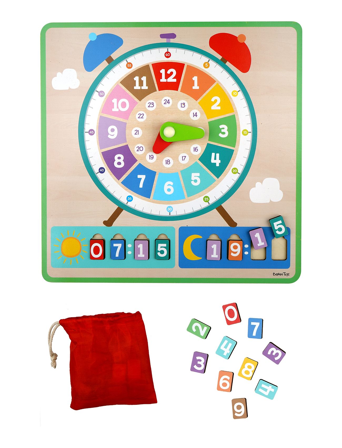 Wacky Wonders - Clock Board Toys Puzzles And Games Games Active Games Multi/patterned Barbo Toys