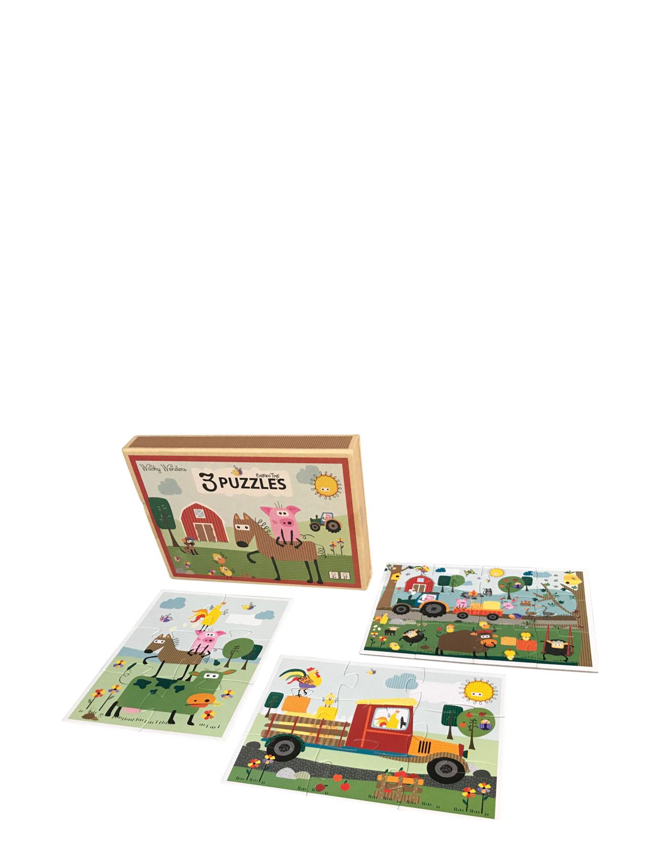 Wacky Wonders - 3 Puzzles - Int Toys Puzzles And Games Puzzles Classic Puzzles Multi/patterned Barbo Toys