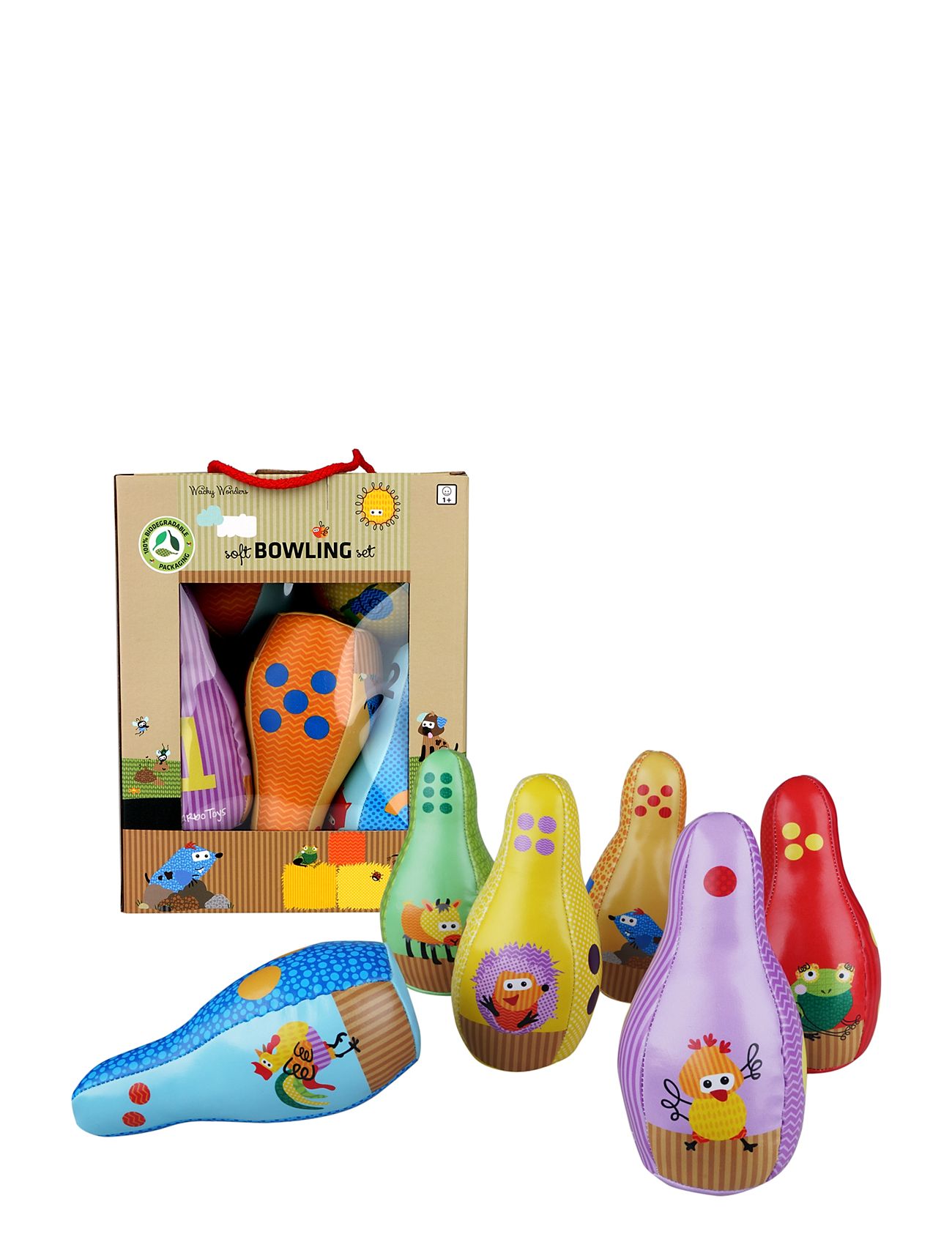 Wack Wonders Soft Bowlingsæt Toys Puzzles And Games Games Active Games Multi/patterned Barbo Toys