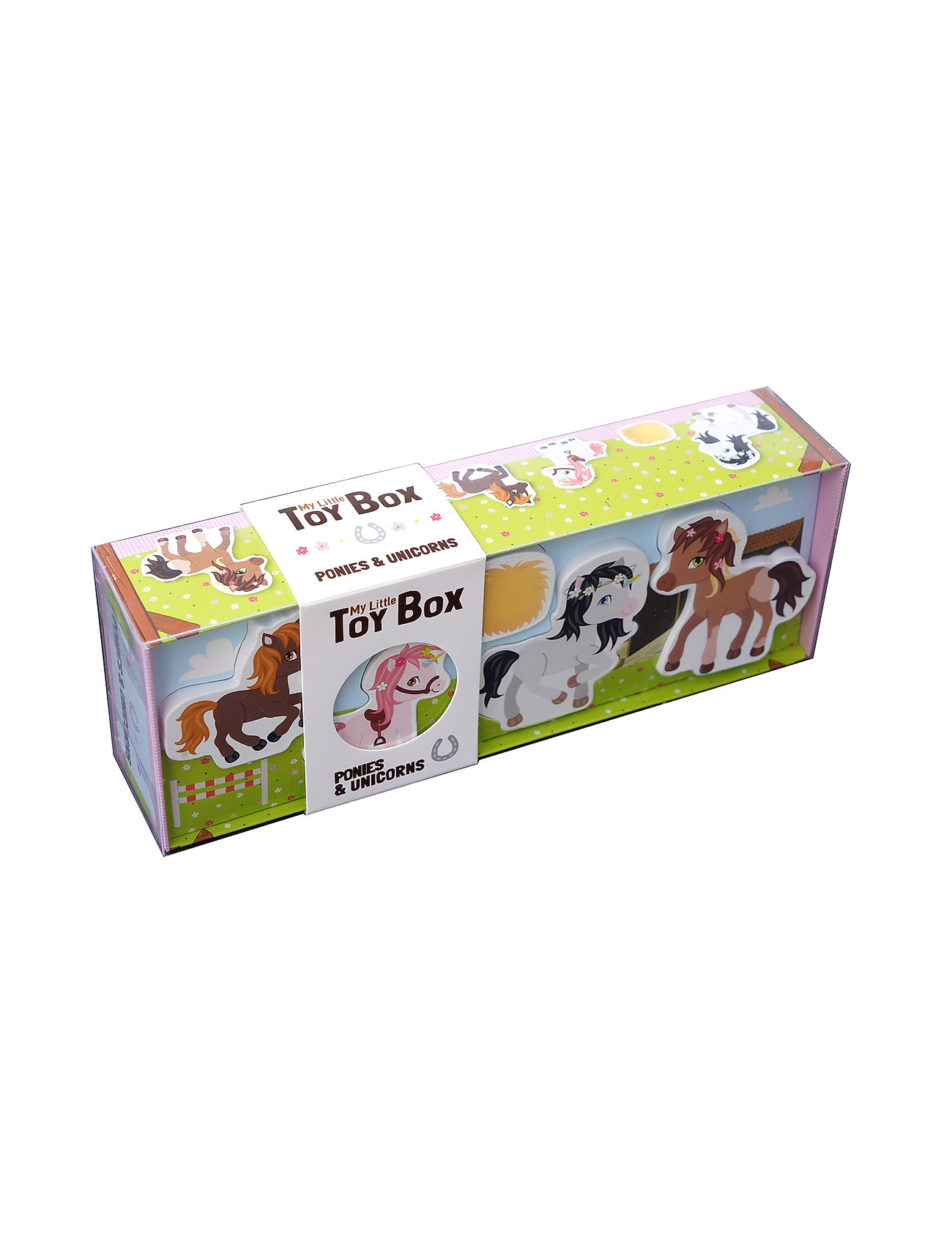 My Little Toy Box - Horses And Ponies Toys Playsets & Action Figures Wooden Figures Multi/patterned Barbo Toys