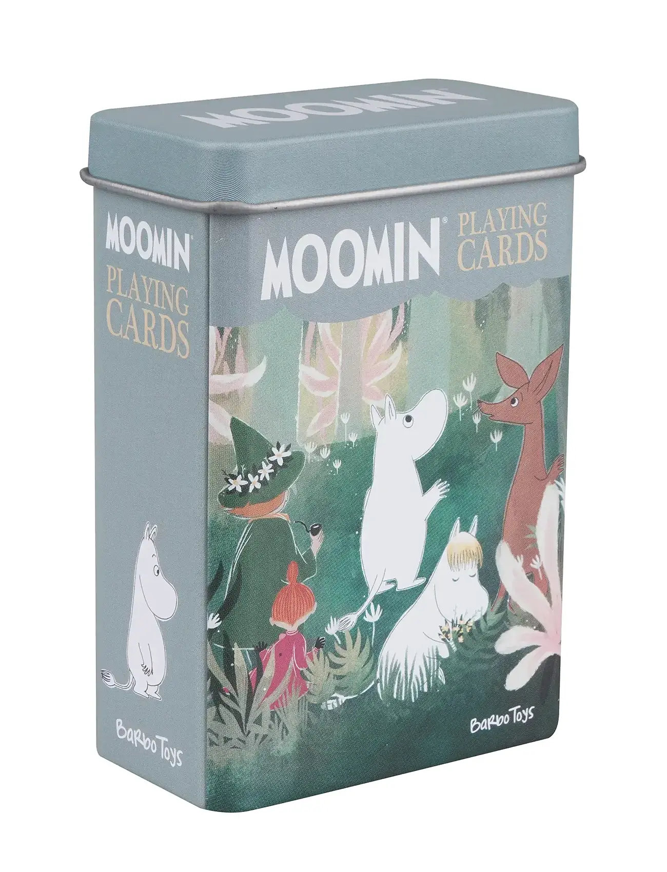 BARBO Spielzeug Moomin Playing Cards In Tin Box - Forest Patterned - One Size - Kinder