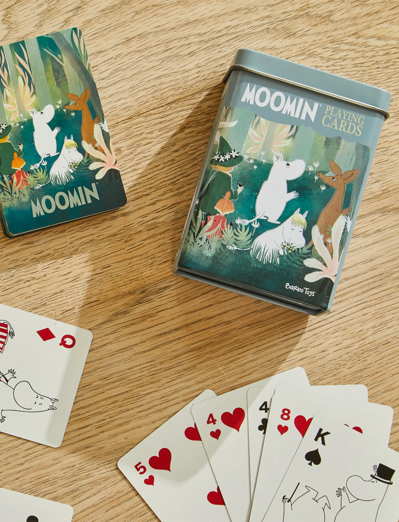 MUMIN Moomin Playing Cards In Tin Box - Forest, One Size, Multi/patterned, Spil > Kortspil, Børn
