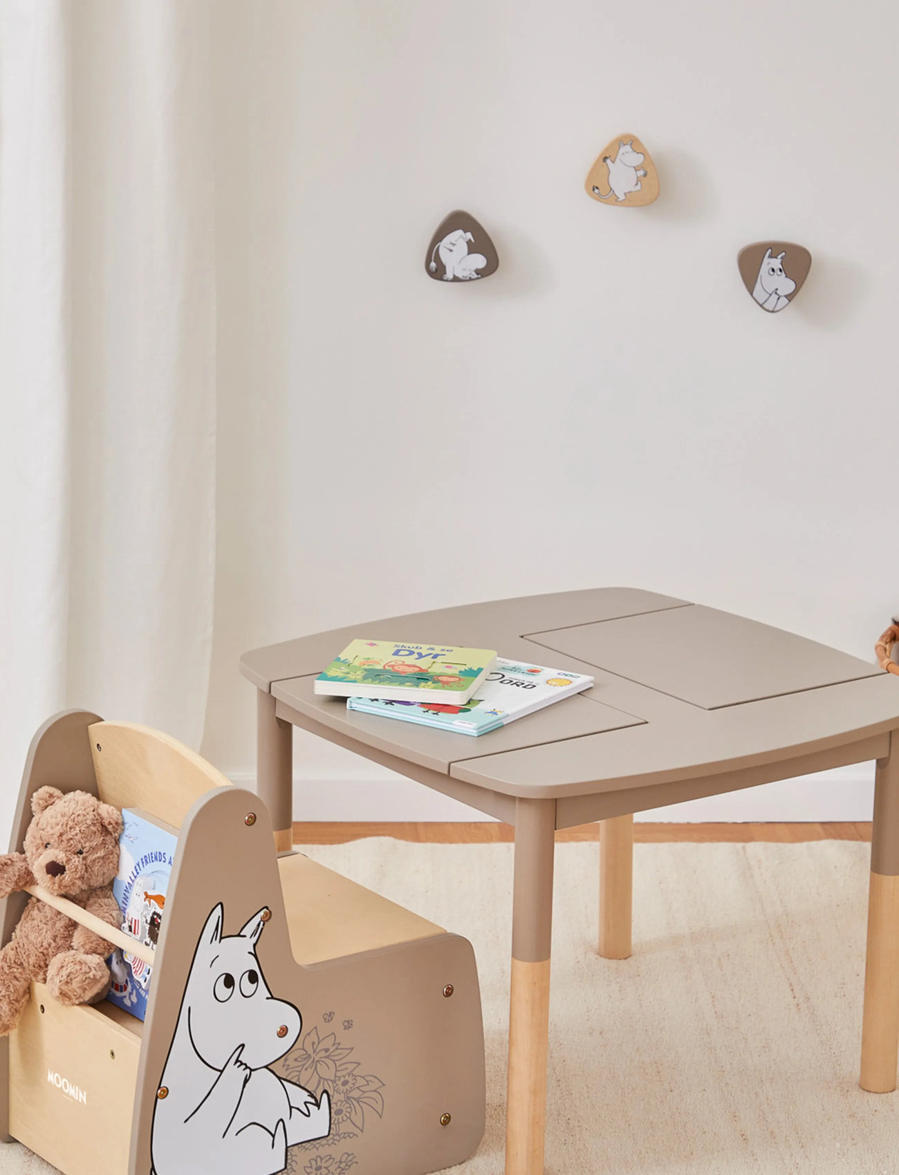 MUMIN Moomin Hooks, One Size, Multi/patterned, Opbevaring > Knager Og Bøjler, Børn