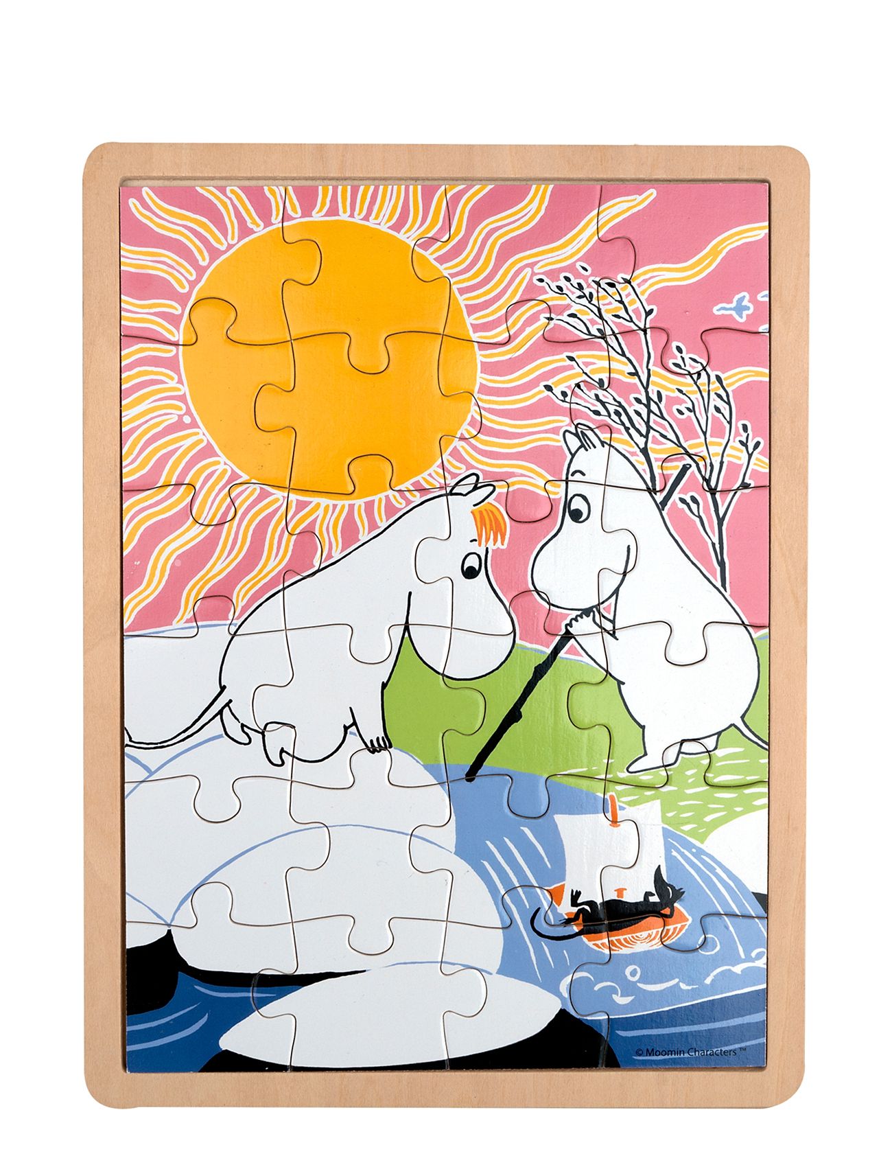 MUMIN Moomin Wooden Frame Puzzle - Fishing Multi/patterned