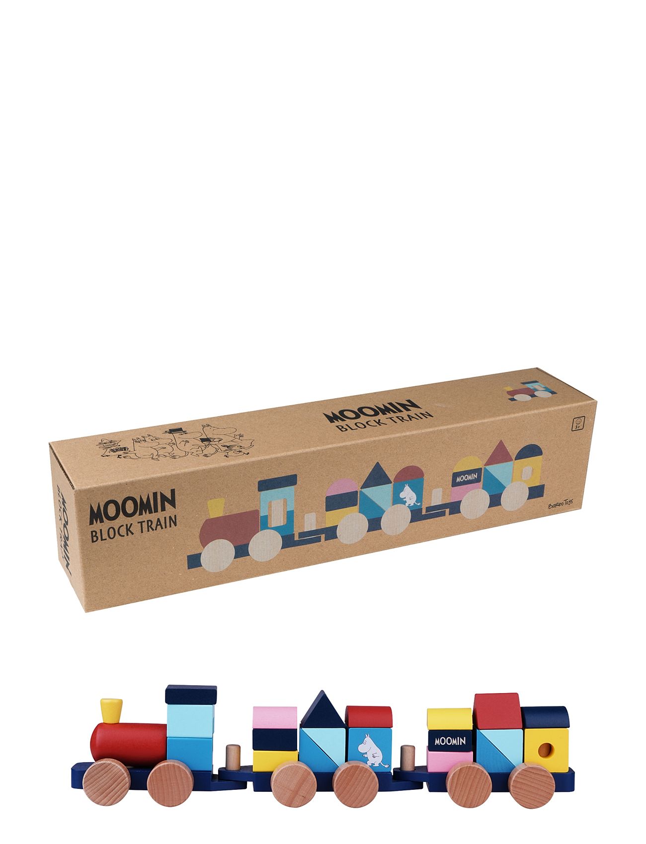 Moomin - Wooden Train Toys Toy Cars & Vehicles Toy Vehicles Trains Multi/patterned MUMIN