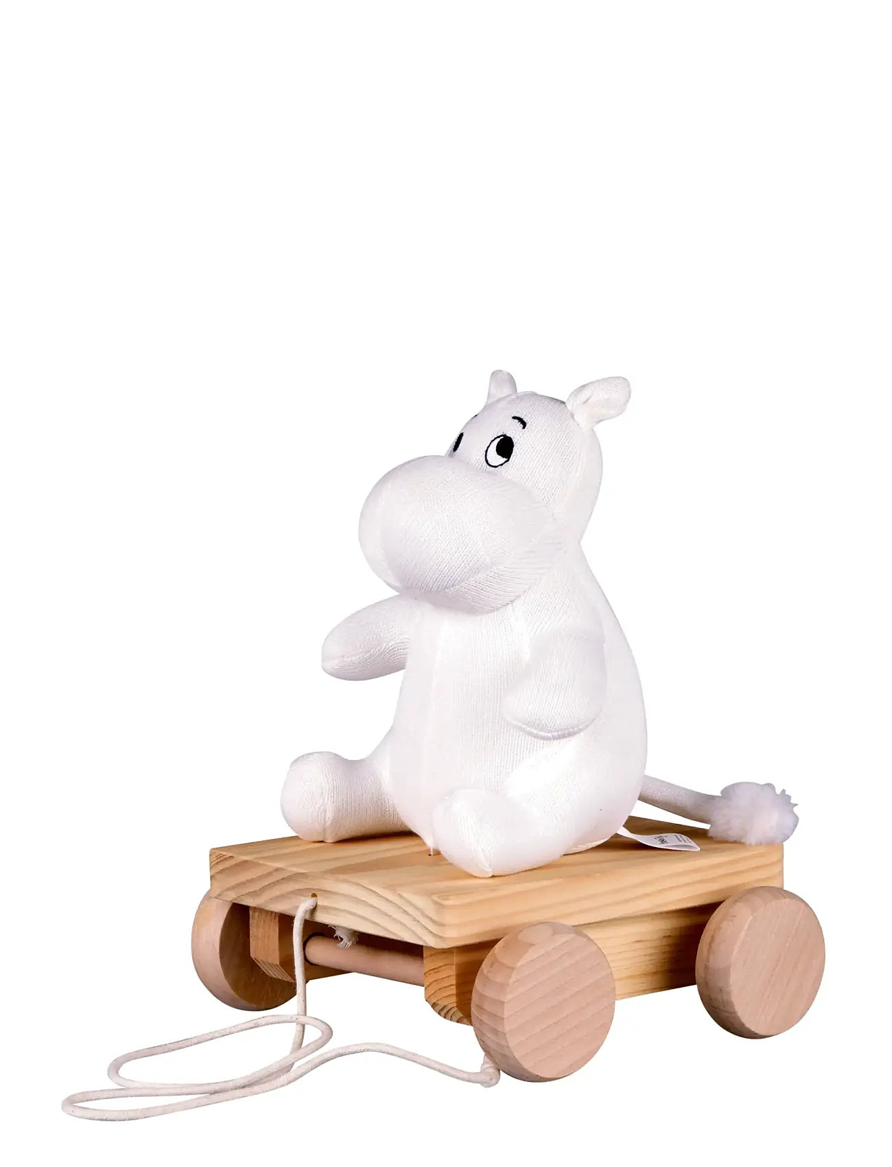 BARBO Spielzeug Moomin On Wheels - Pull Along Moomin Weiß - 18X 15X 30CM - Kinder