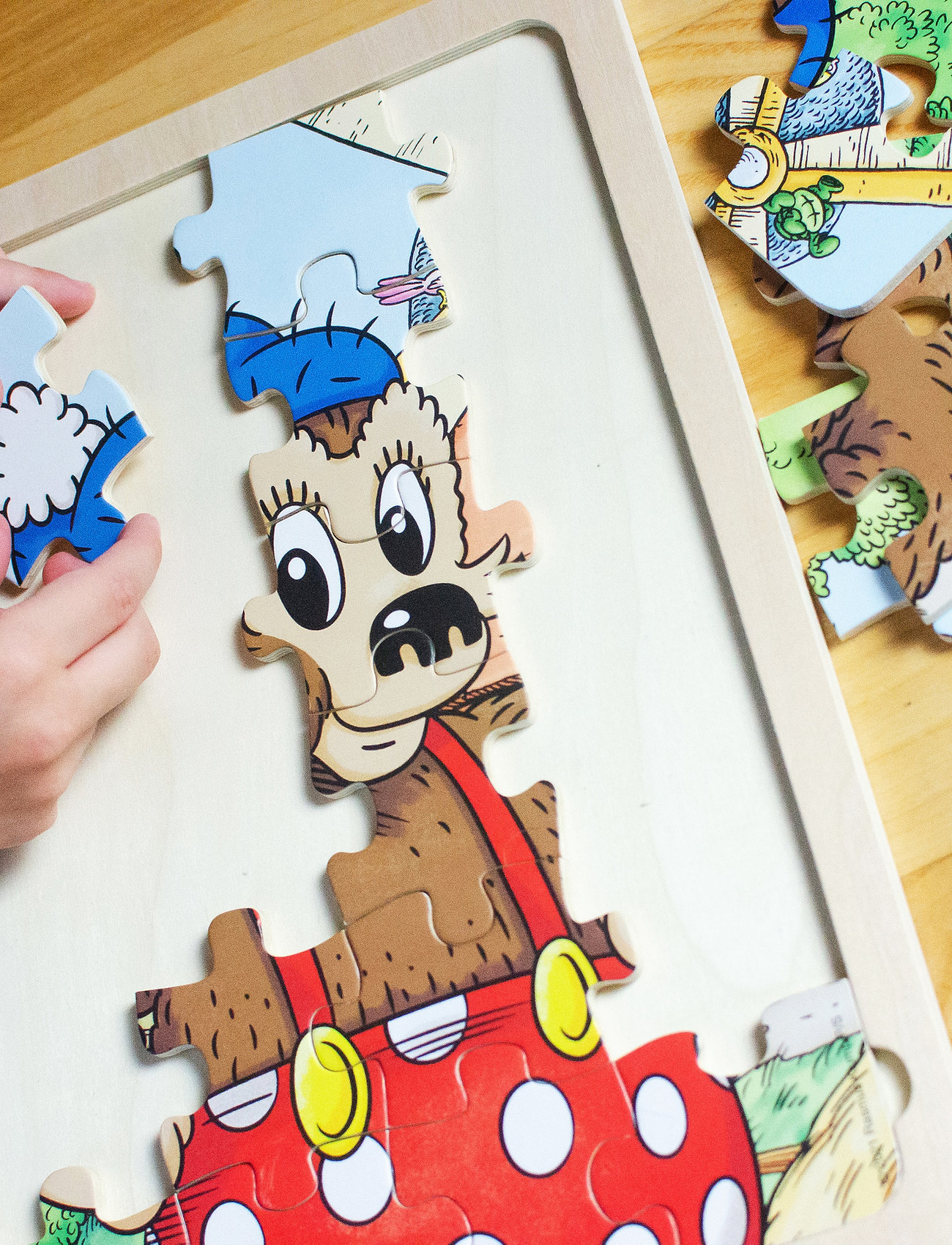 Rasmus Klump Rasmus Klump - Wooden Puzzles, One Size, Multi/patterned, Puslespil > Puslespil Af Træ, Børn