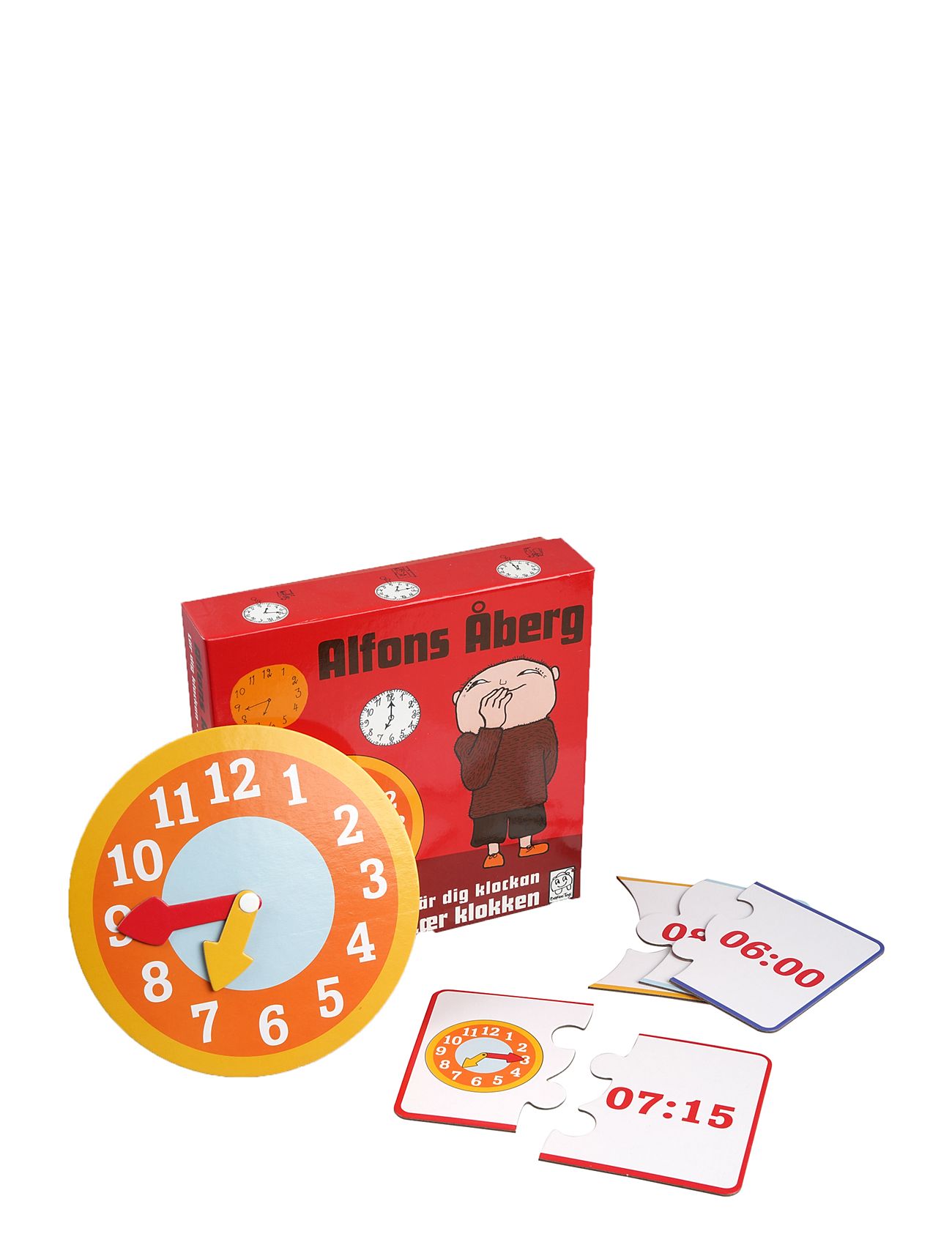 Alfons Åberg - Learning Game - Tell The Time Toys Puzzles And Games Games Educational Games Multi/patterned Alfons Åberg