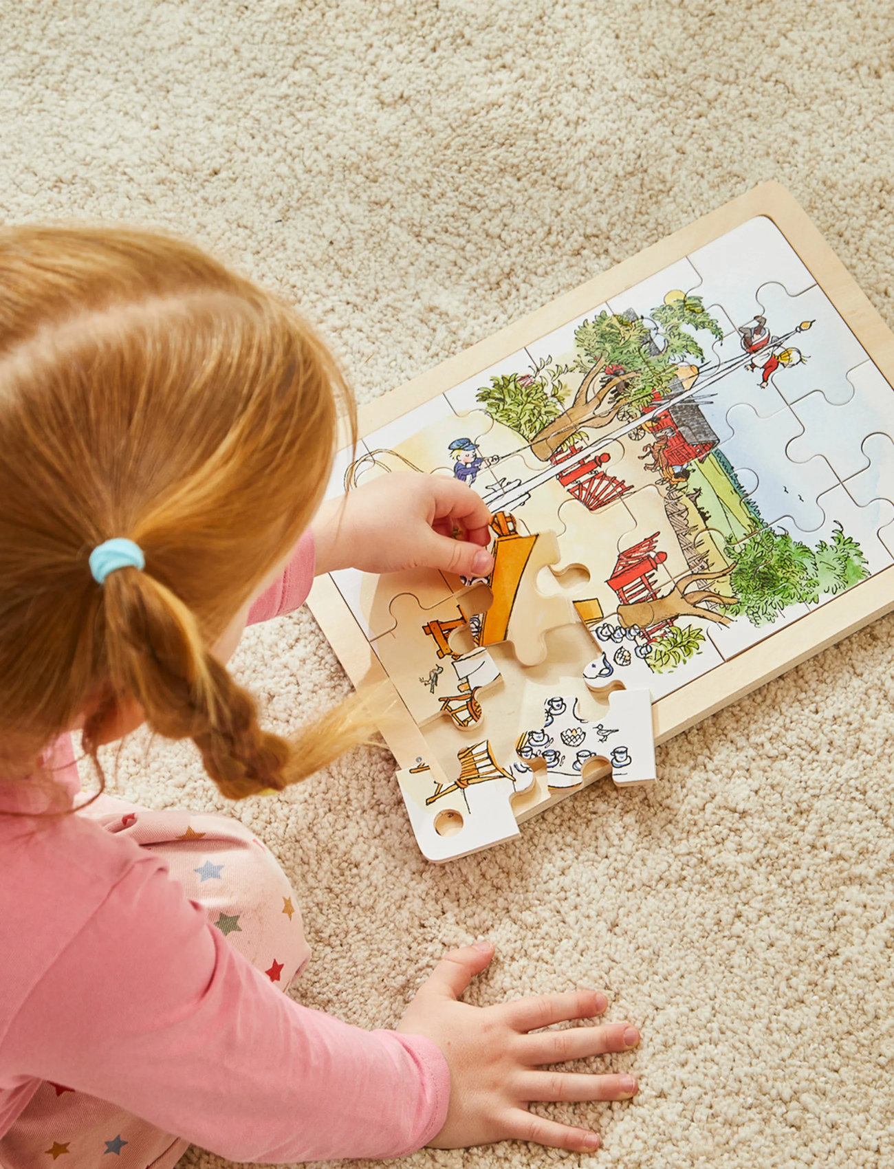 Barbo Legetøj Emil Fra Lønneberg Wooden Frame Puzzle - Fsc, One Size, Multi/patterned, Puslespil > Klassiske Puslespil, Børn