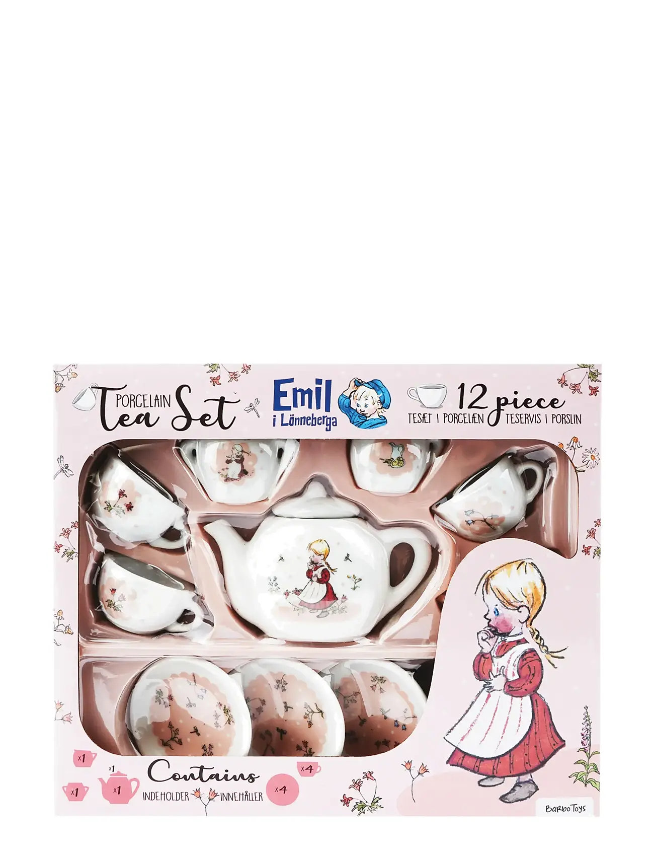 BARBO Spielzeug Porcelain Tea Set With Ida - Emil I Lönneberga Weiß - One Size - Kinder