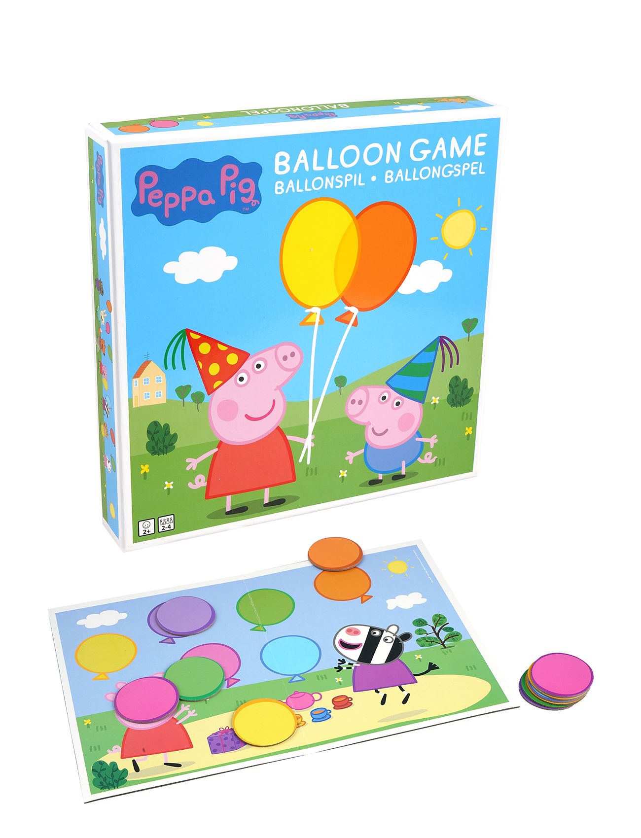 Peppa Pig Balloon Game Toys Puzzles And Games Games Board Games Multi/patterned Gurli Gris