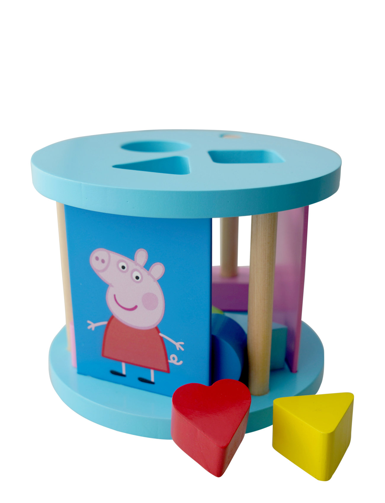 BARBO Spielzeug Peppa Pig Wooden Shape Sorter Patterned - One Size - Kinder
