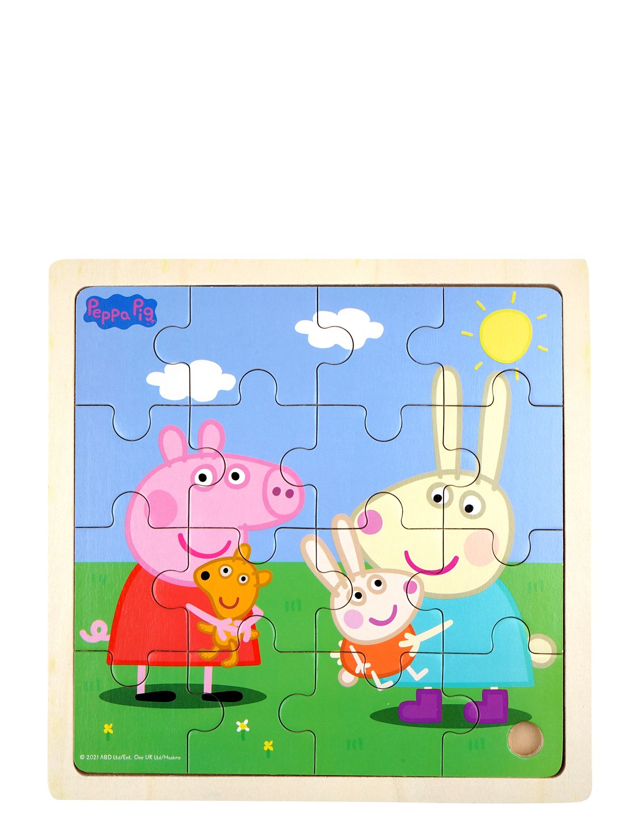 Peppa Pig - Wooden Puzzle – Rebecca Toys Puzzles And Games Puzzles Wooden Puzzles Multi/patterned Barbo Toys