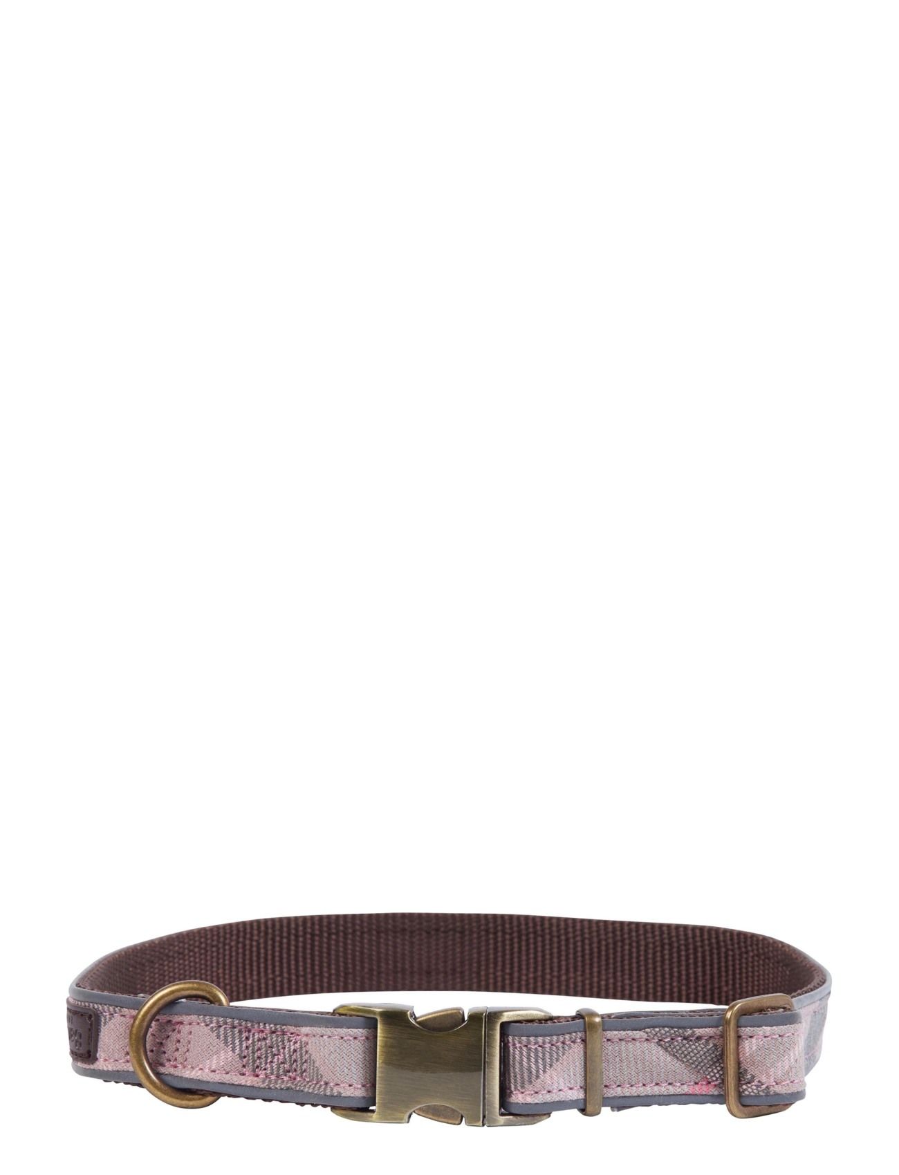 barbour pink tartan dog lead