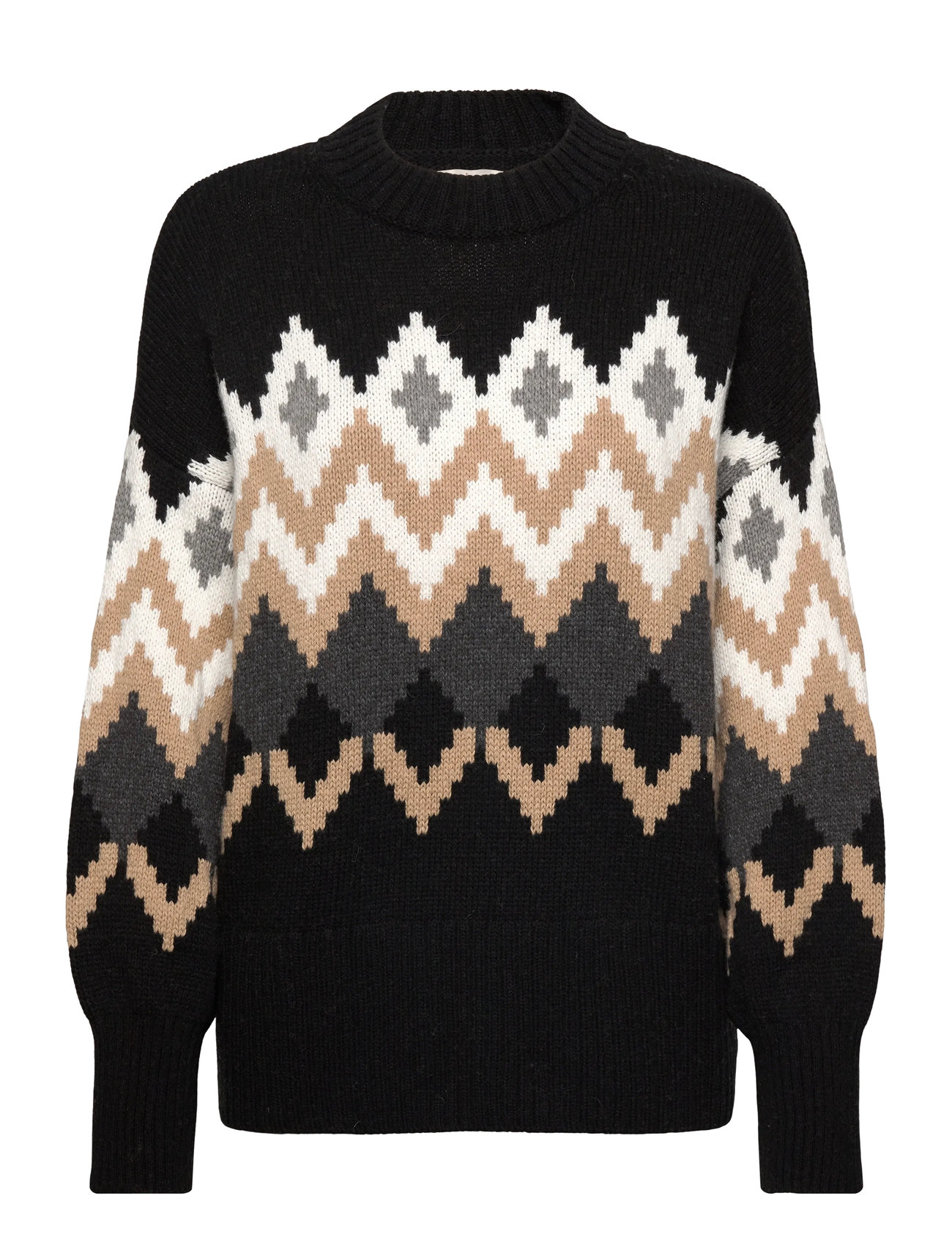 Barbour Barbour Cecelia Knitted Jumper, 44, Black, Strik > Trøjer, Dame