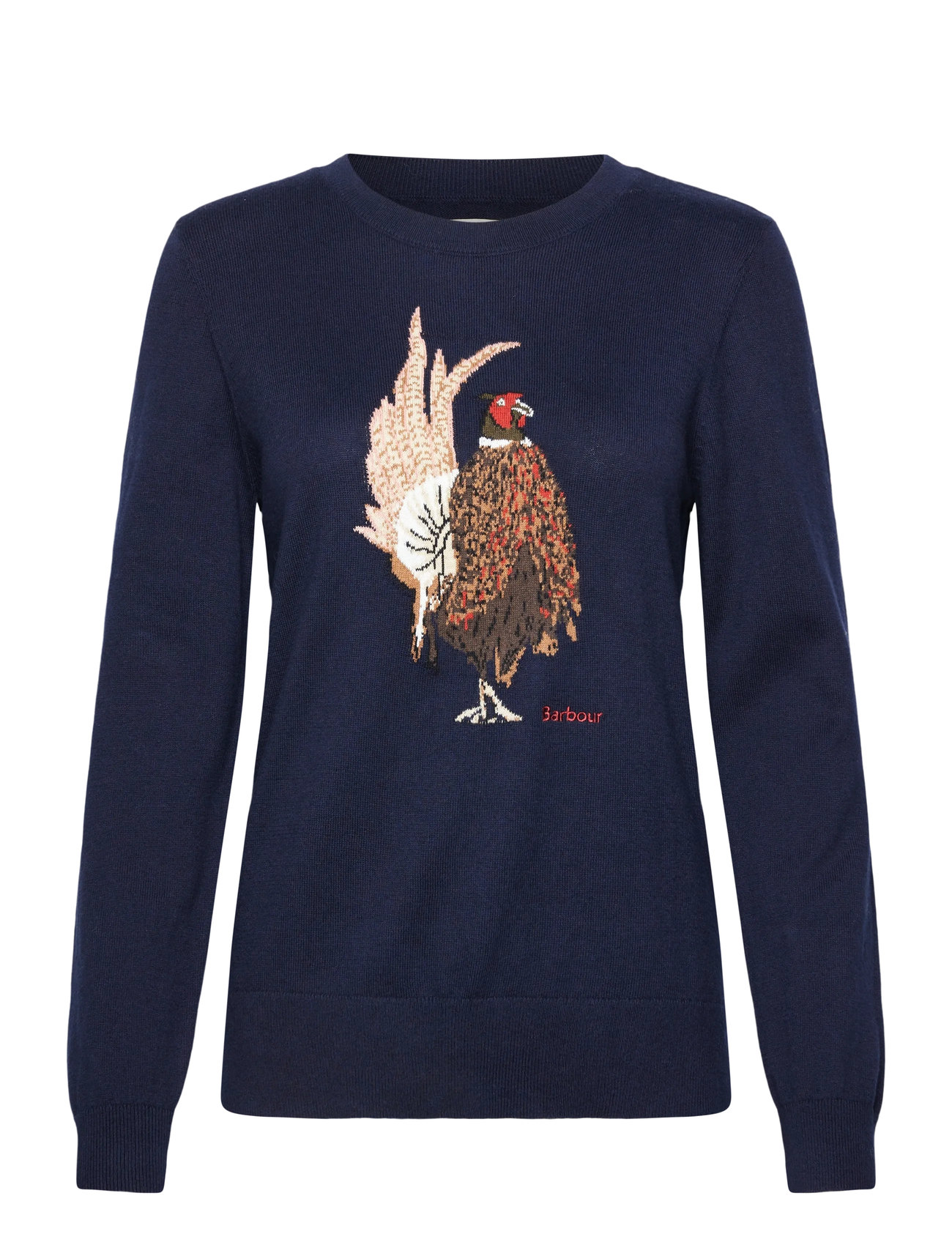 Barbour Barbour Homeswood Knitted Jumper, 40, Navy, Strik > Trøjer, Dame