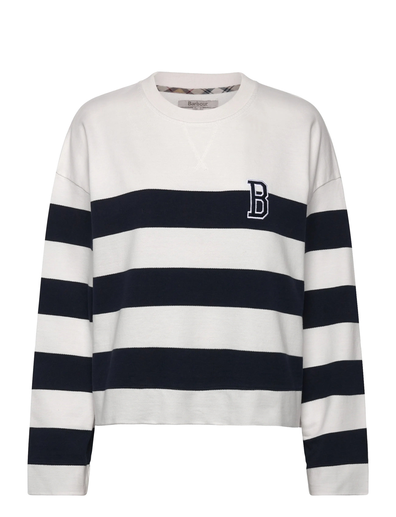 Barbour Barbour Faye Sweatshirt, 40, White, Sweatshirts & Hættetrøjer > Sweatshirts, Dame