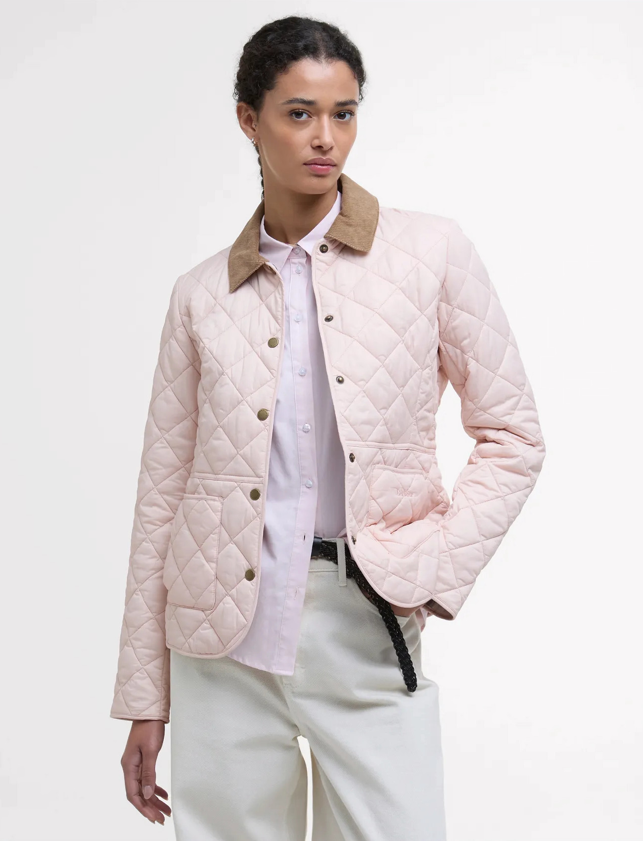 Barbour Barbour Deveron Quilt, 46, Pink, Jakker > Quiltede Jakker, Dame