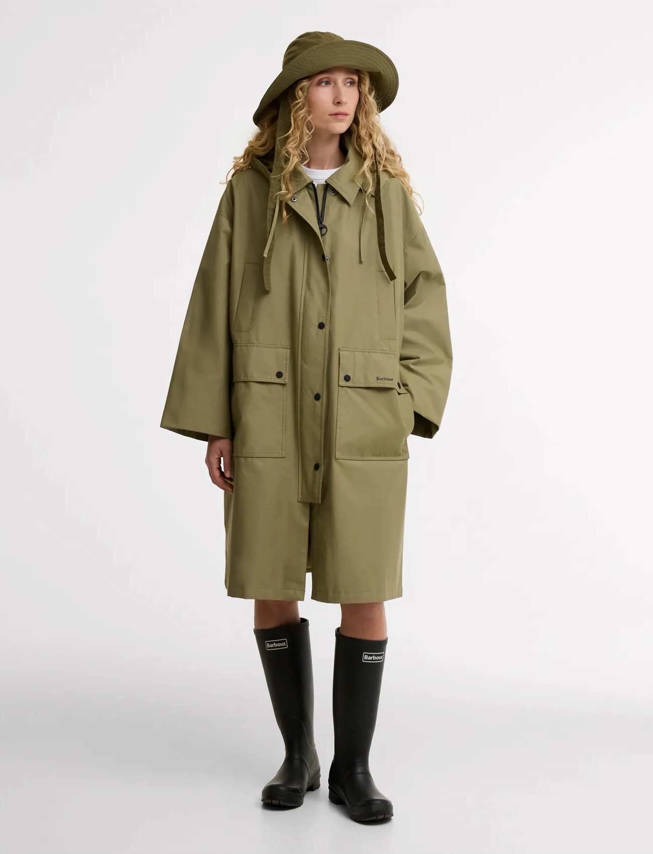 Barbour Barbour Blearigg Sp, 40, Khaki green, Regntøj > Regnfrakker, Dame