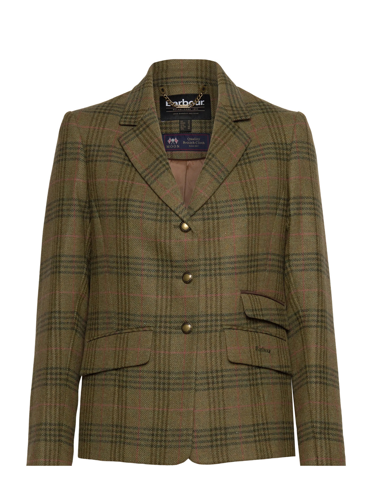 Barbour Barbour Carlby Tailored Jacket, 40, Khaki green, Blazere > Enkeltradede Blazere, Dame