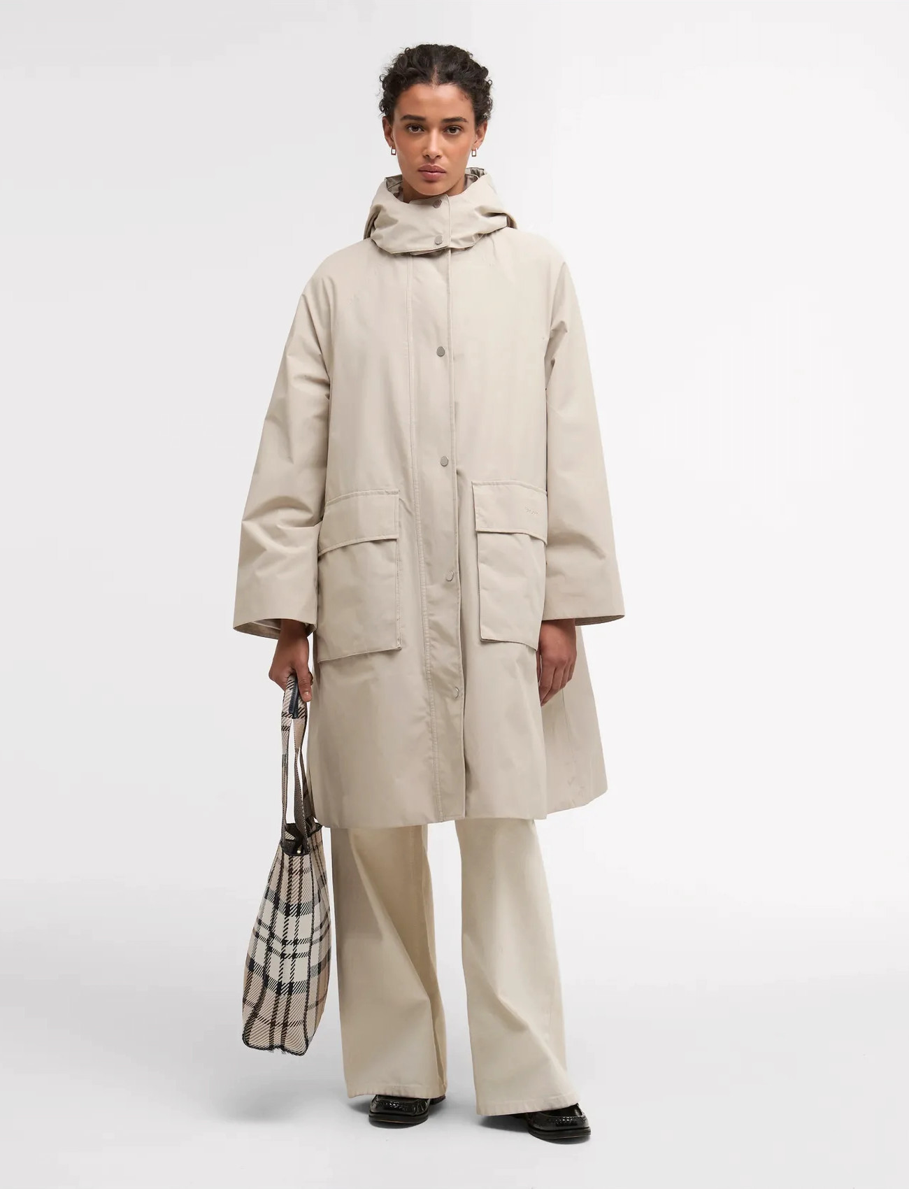 Barbour Barbour Devlin Wproof, 46, Beige, Regntøj > Regnfrakker, Dame