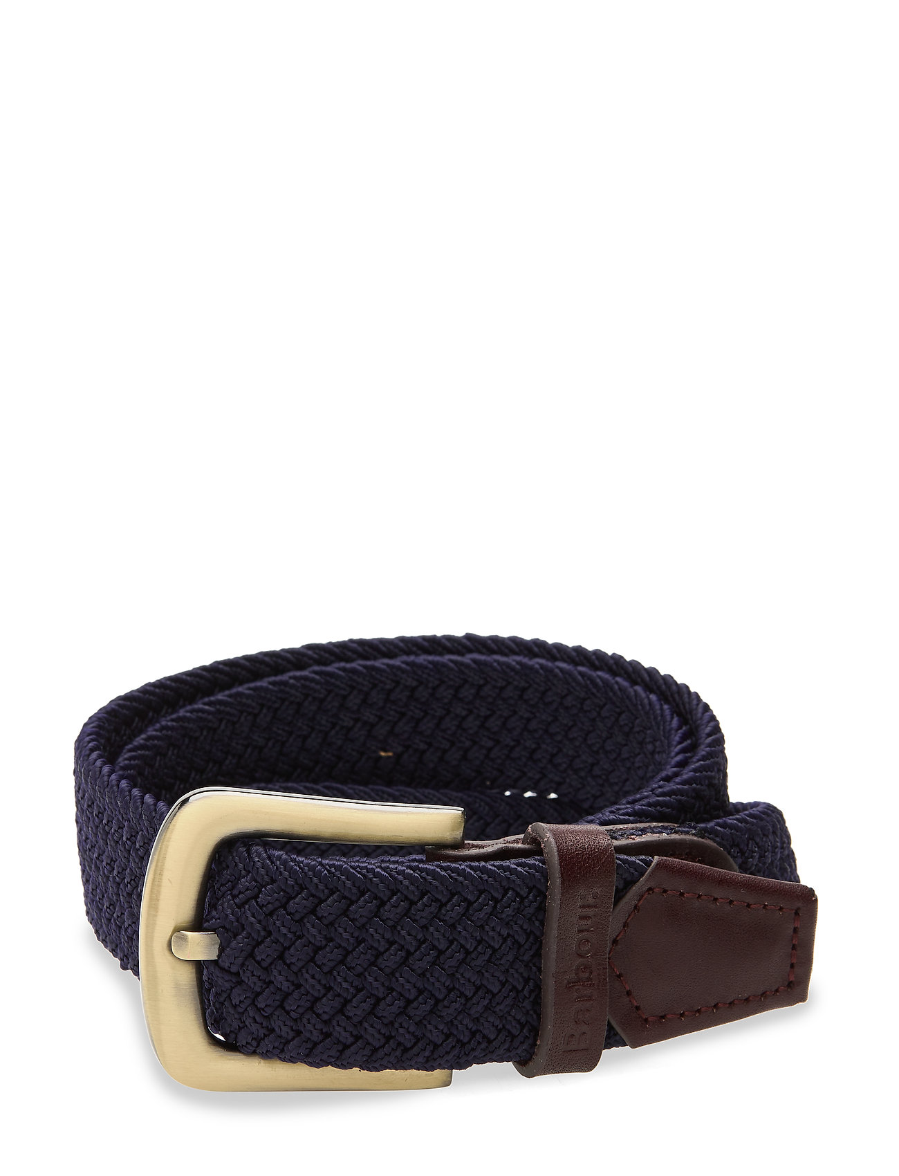 Stretch Webbing Leather Belt Accessories Belts Braided Belt Sininen Barbour