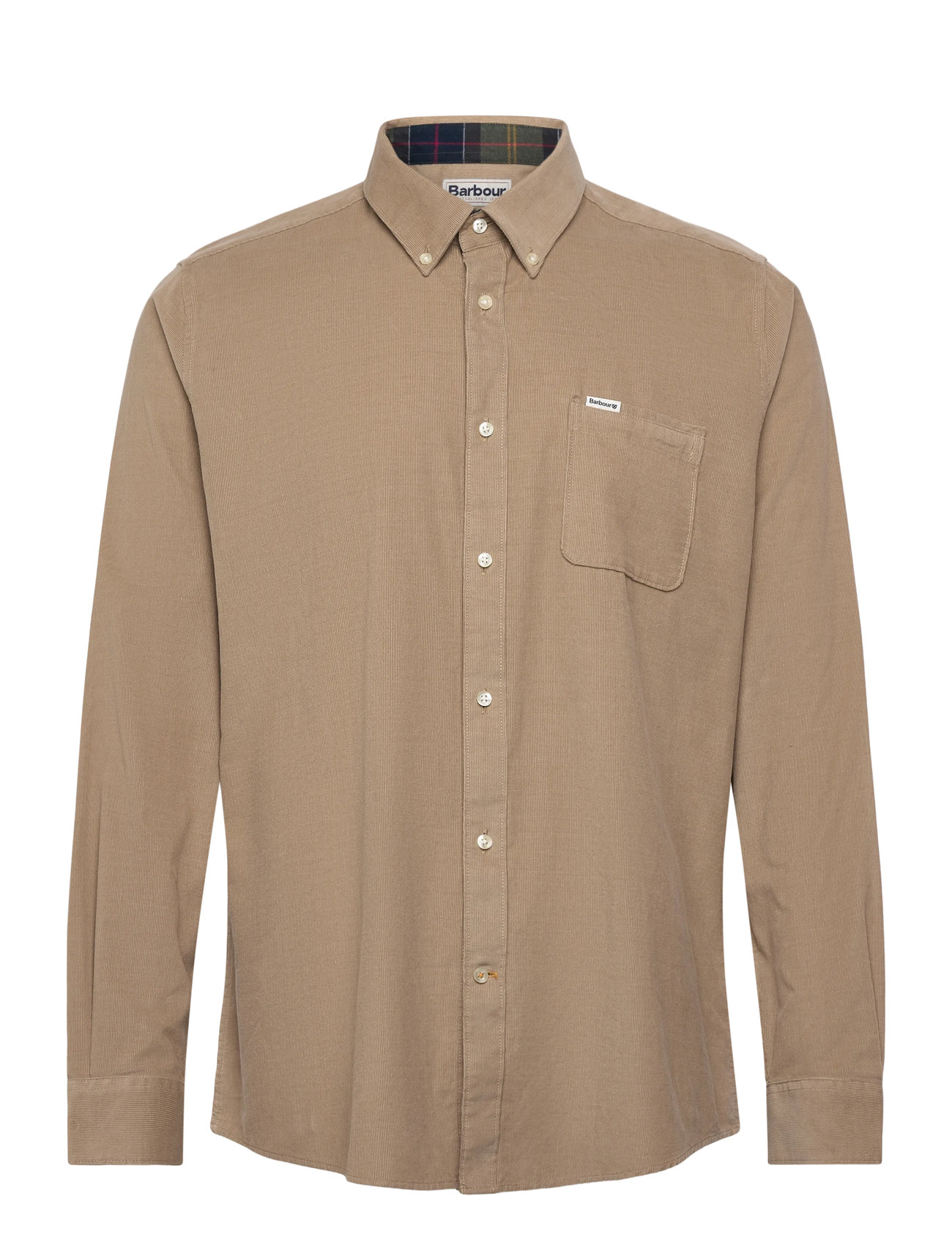 Barbour Barbour Ramsey Tailored Cord Shirt, XXL, Beige, Skjorter > Afslappet, Herre