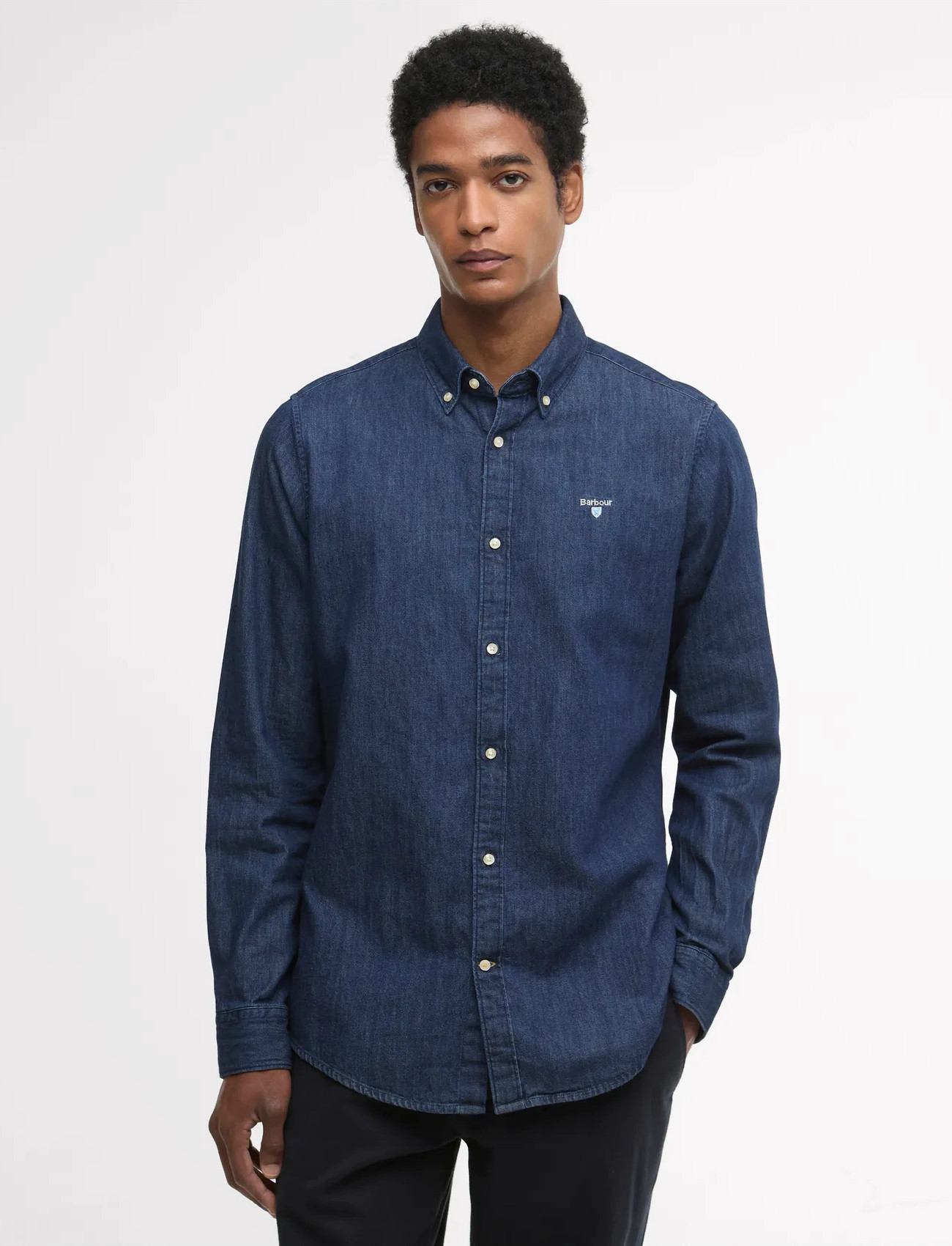 Barbour Barbour Crest Shirt, 3XL, Navy, Skjorter > Afslappet Shirts, Herre