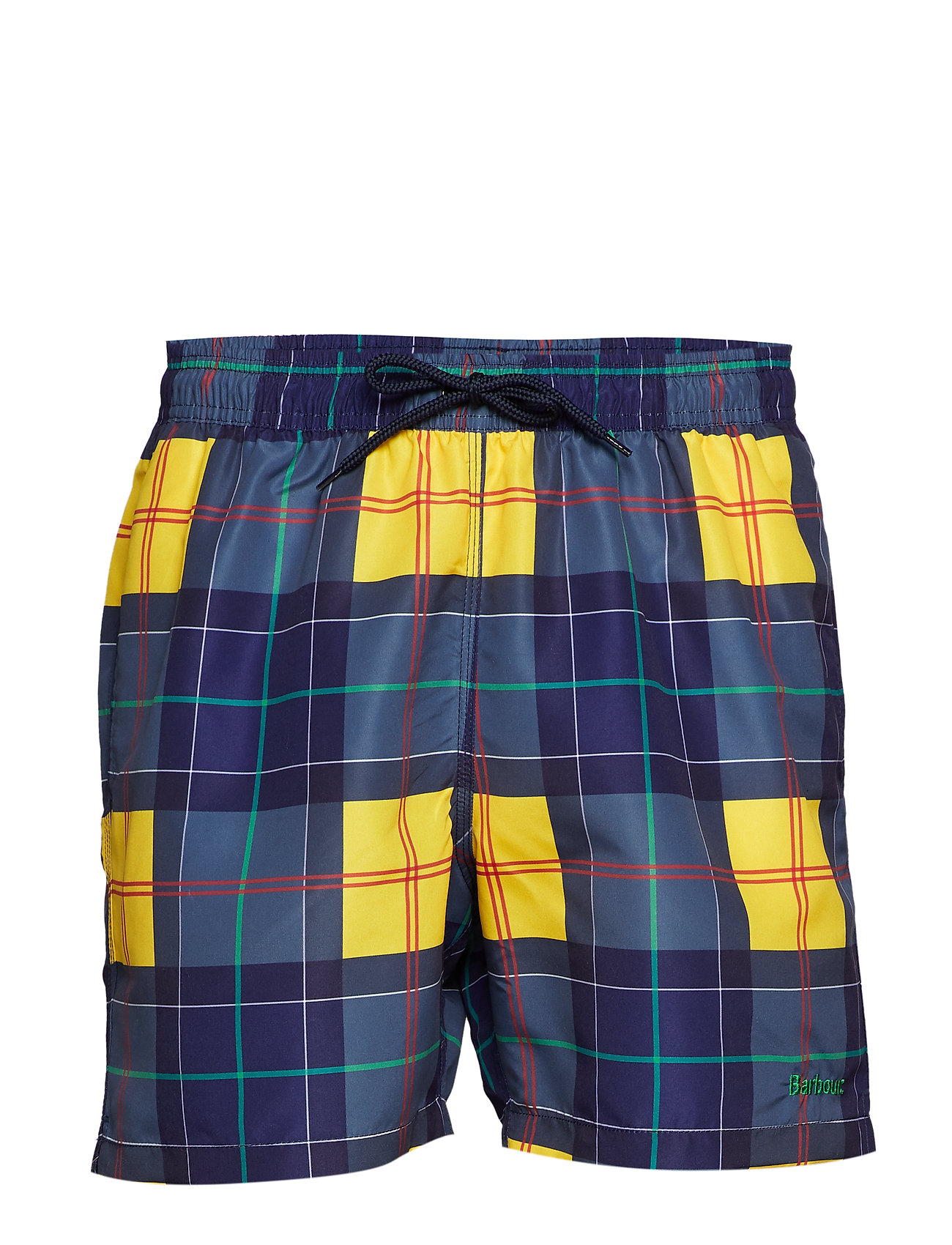 barbour tartan swim shorts