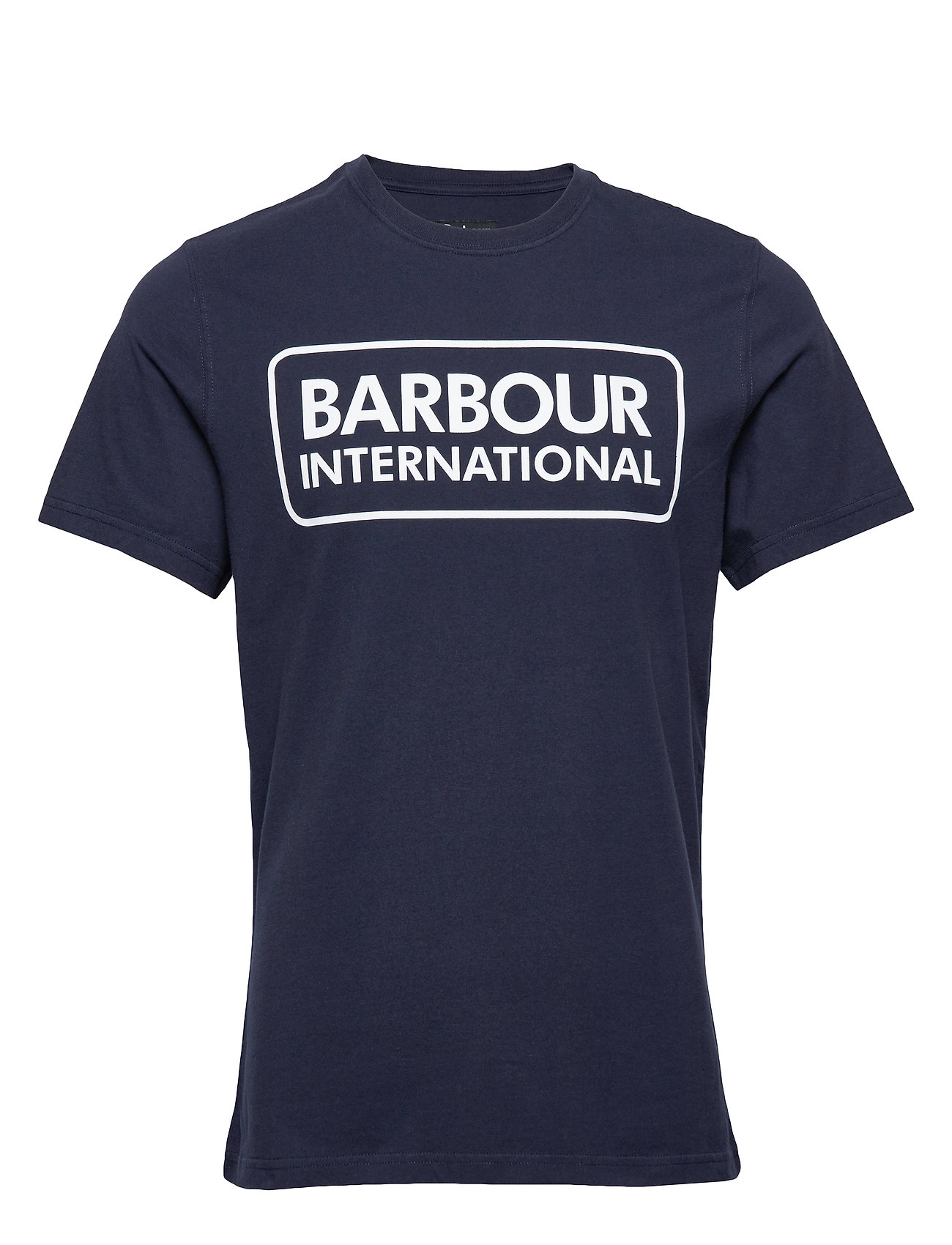 B.Intl Essential Large Logo Tee T-shirts Short-sleeved Sininen Barbour