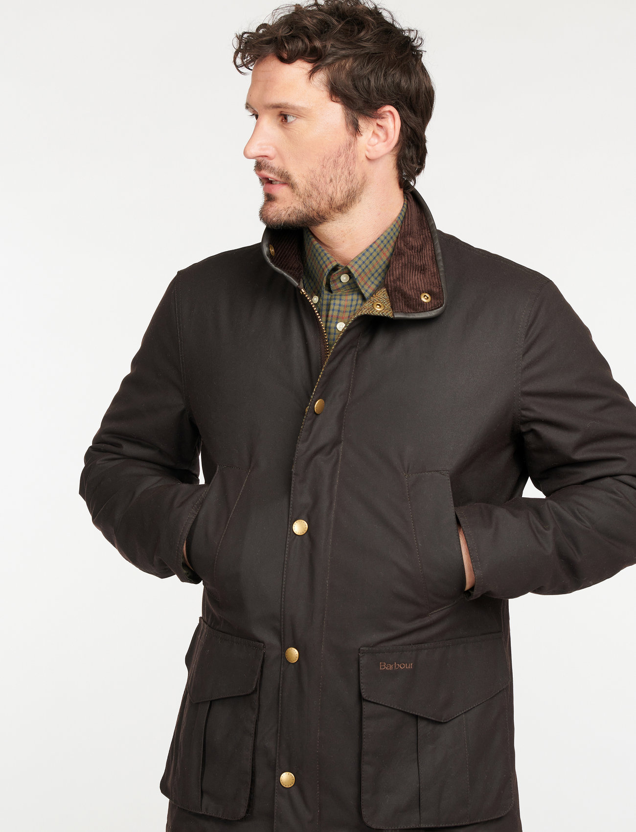 Barbour Barbour Hereford Wax, M, Brown, Jakker > Parkaer, Herre