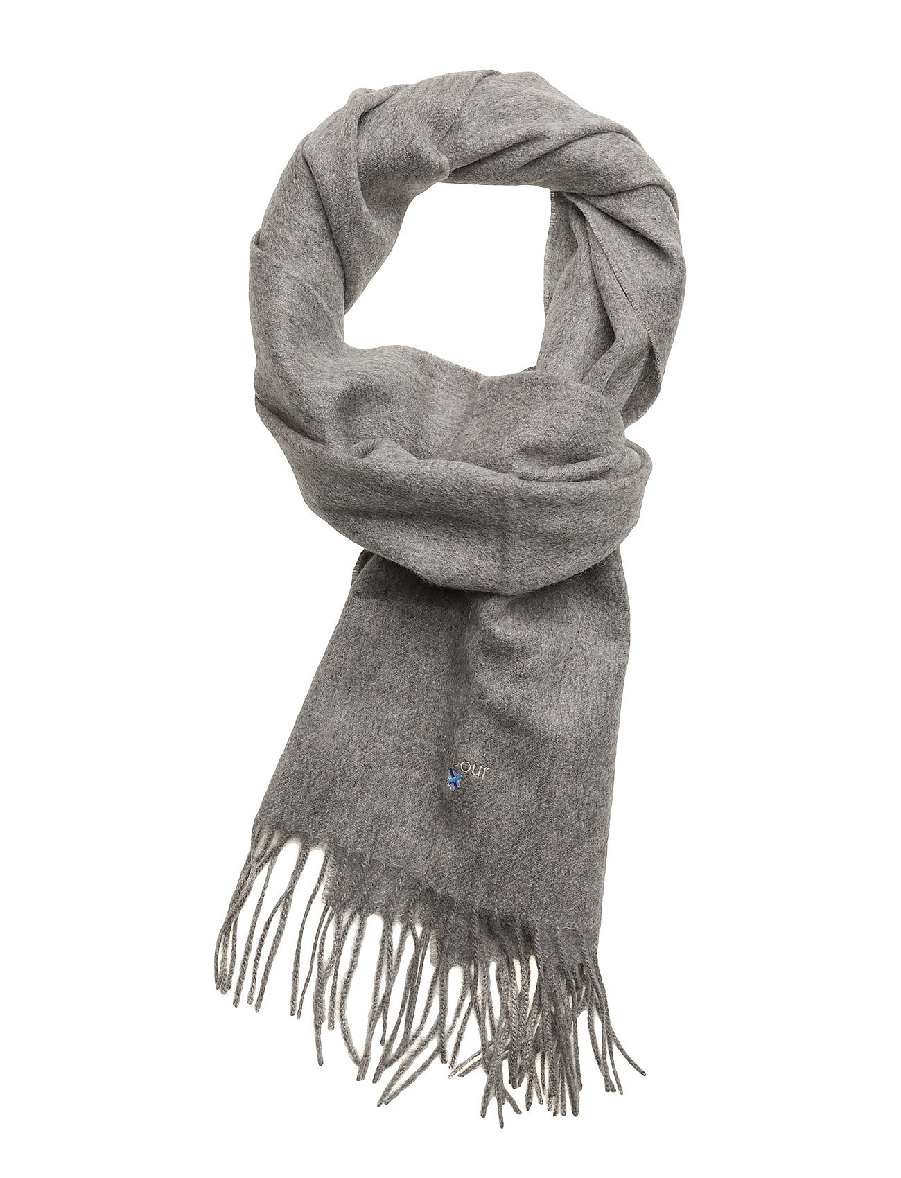 Plain Lambswool Scarf Accessories Scarves Winter Scarves GrÃ¥ Barbour