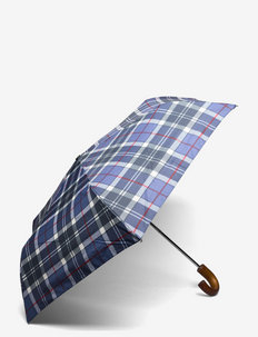 Barbour Tartan Mini Umbrella - sateenvarjot - summer navy