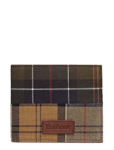 barbour mixed tartan billfold wallet