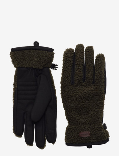Barbour Eskdale Fleece Gloves - aksesuāri - olive