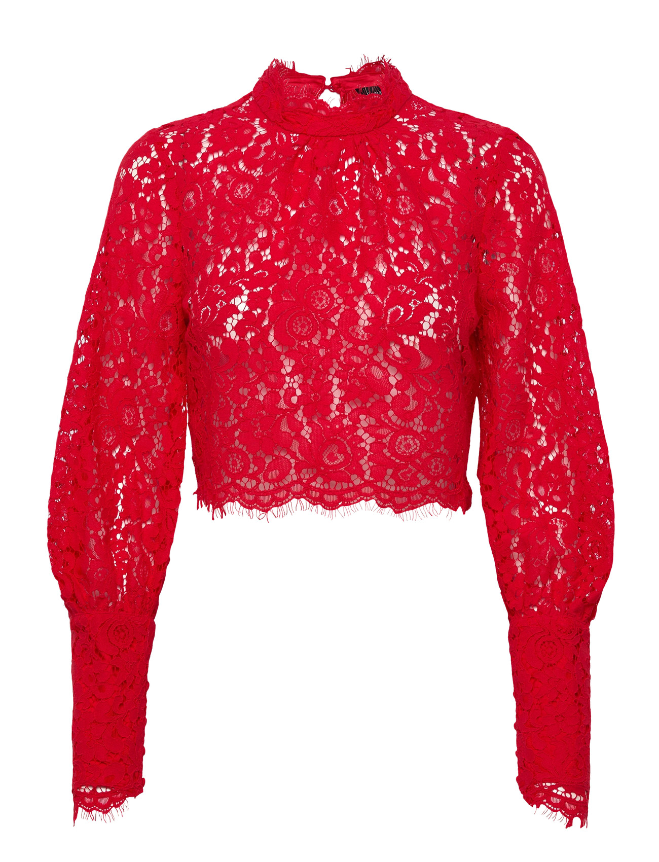 Bardot Lace Georgia Top, 38, Red, Bluser > Langærmede, Dame