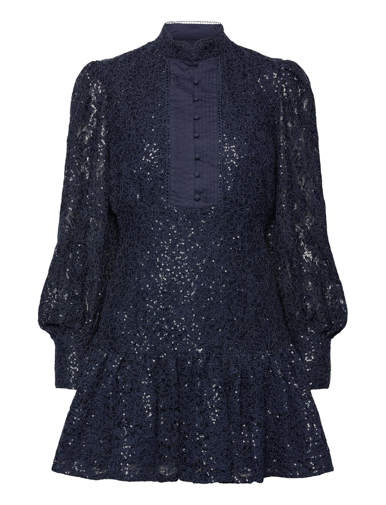 Bardot Remy Lace Mini Dress, 40, Navy, Kjoler > Kort Kjole, Dame