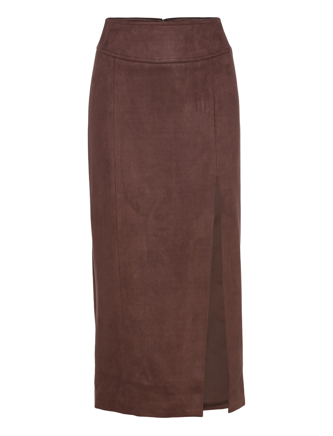 BARDOT Dante Vegan Wildleder Midi Rock Braun - 38 - Damen