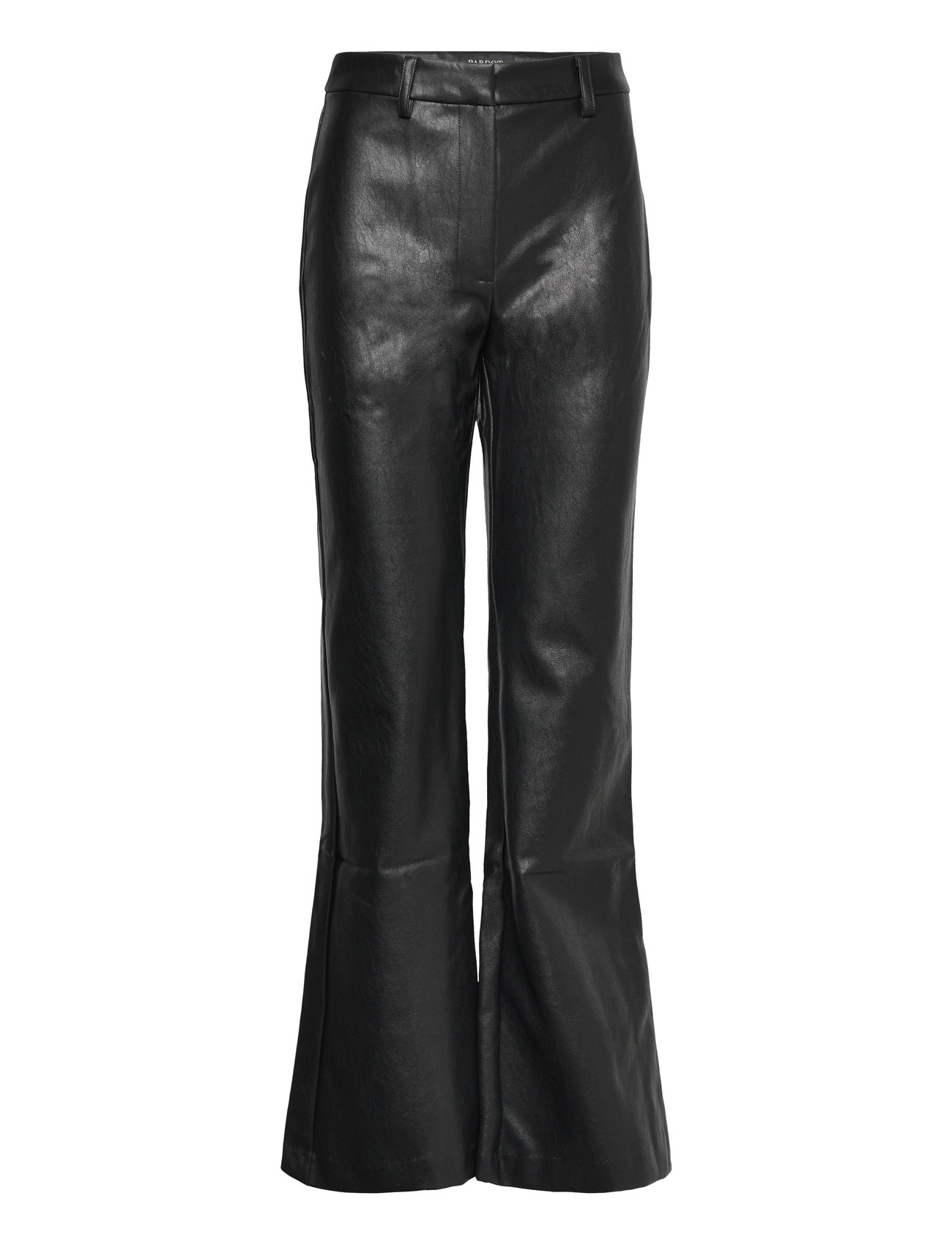 Halifax Pu Flare Pant Bottoms Trousers Leather Leggings-Byxor Black Bardot