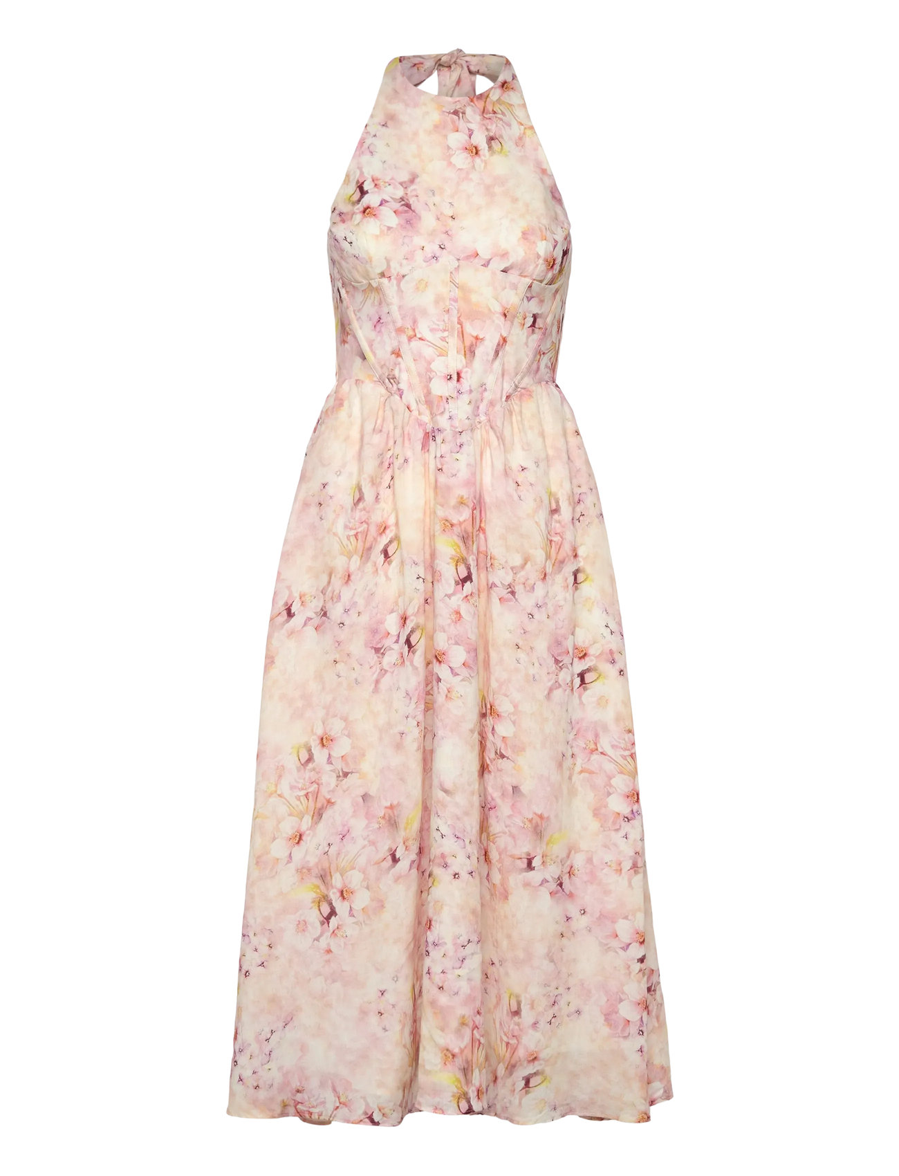 BARDOT Kylen Printed Midi Kleid Pink - 40 - Damen