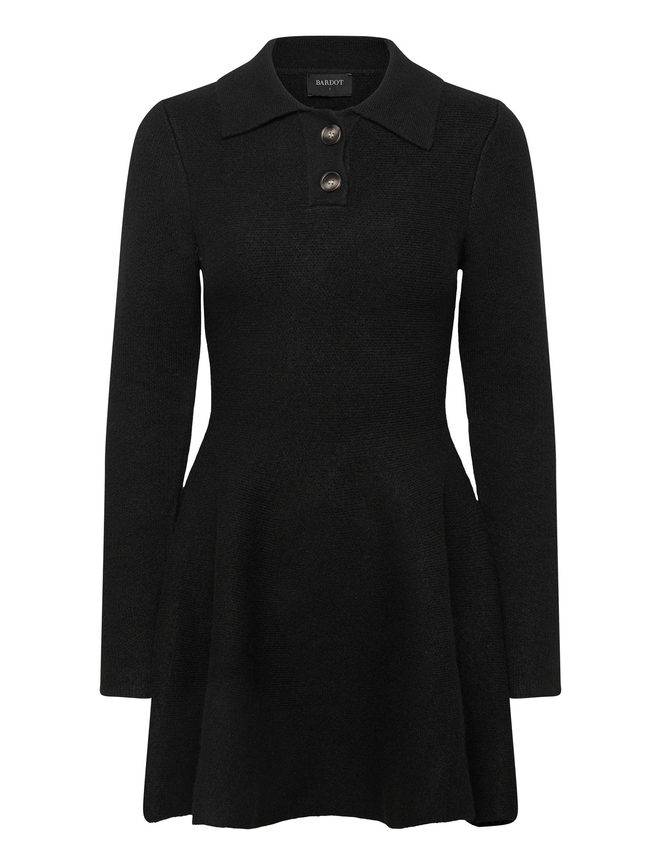 BARDOT Lexter Mini Volume Knit Kleid Schwarz - S - Damen